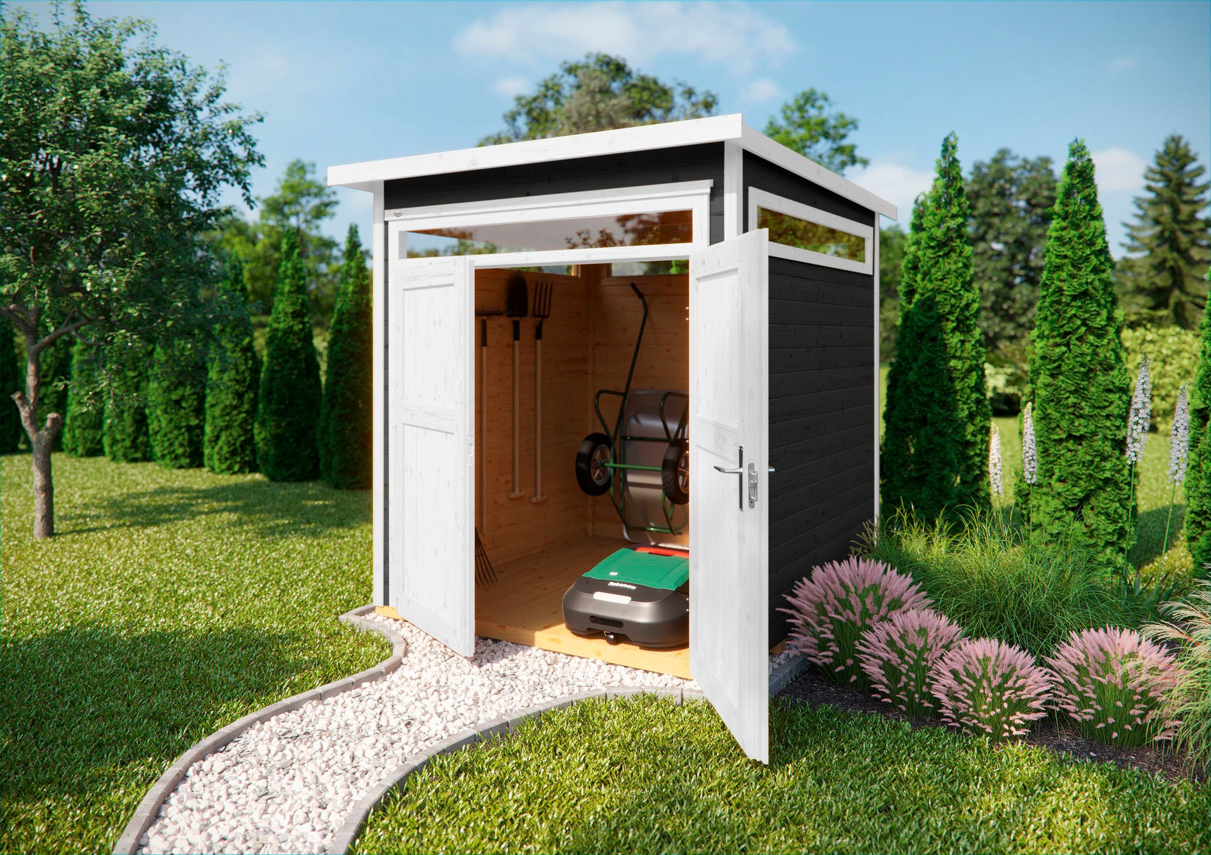 weka Gartenhaus »265 Gr. 3, 21 mm, anthrazit«