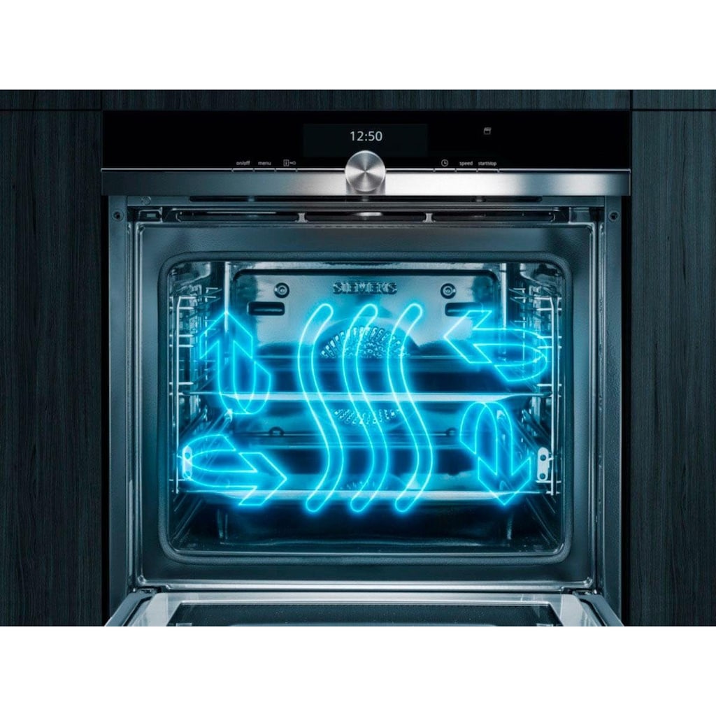 SIEMENS Dampfbackofen »CS636GBS2«, iQ700, CS636GBS2, mit Teleskopauszug nachrüstbar