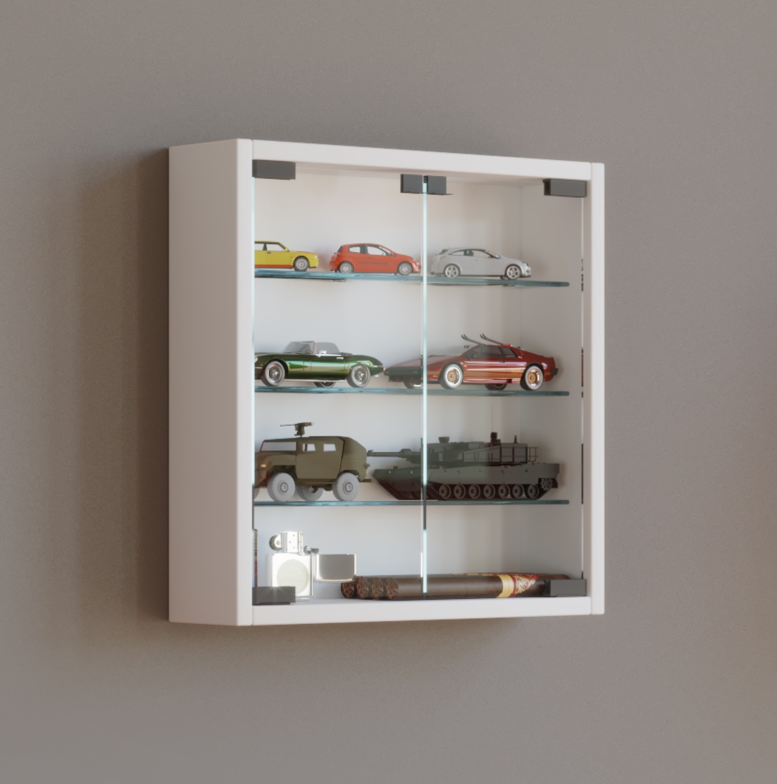 VCM Wandregal »Hängevitrine Wandvitrine Sammel Deko Mandosa S«