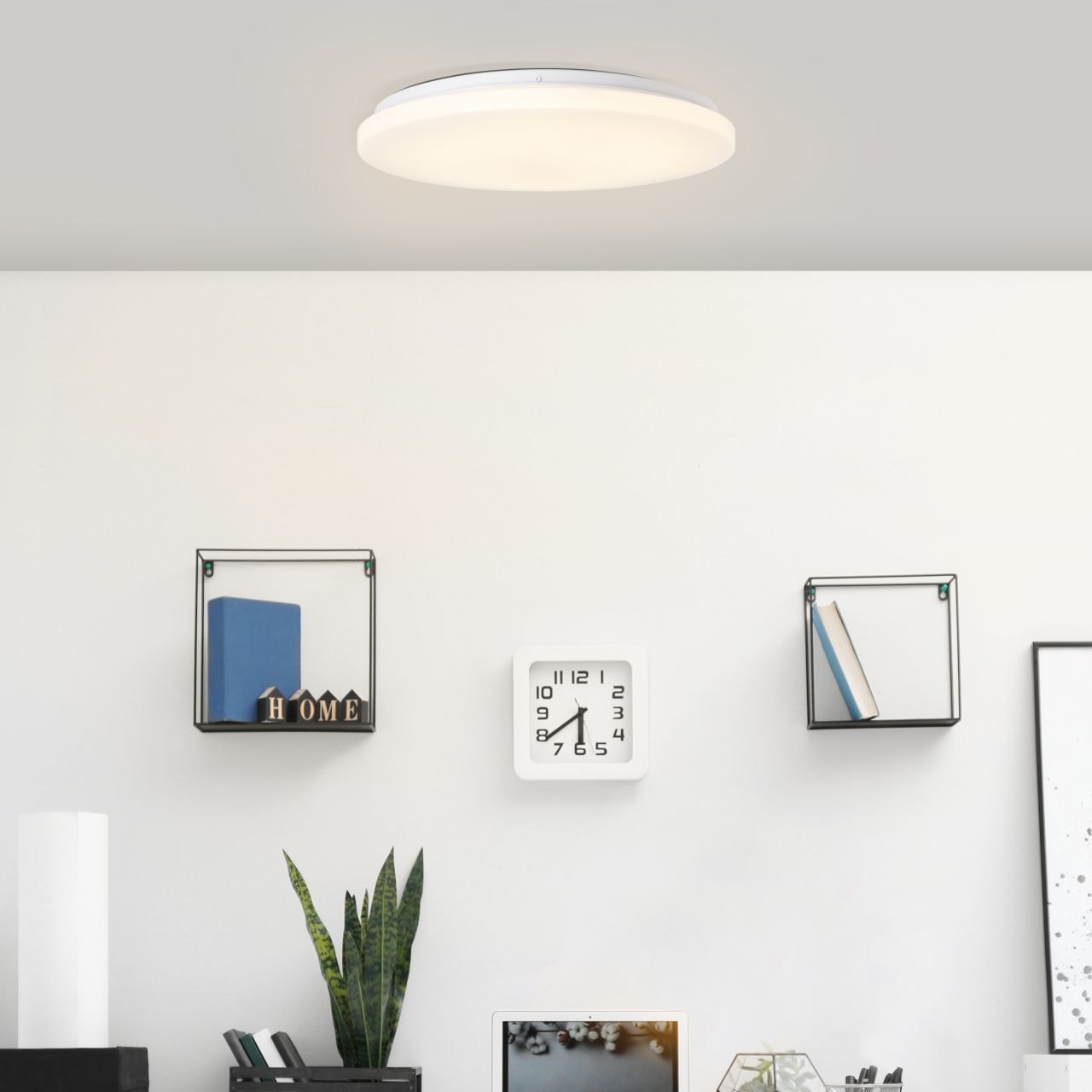 Brilliant LED Deckenleuchte »Alon«, 1 flammig-flammig, Ø 38 cm,  Bewegungsmelder, 2500 lm, kaltweiß, Metall/Kunststoff, weiß kaufen bei OTTO | Deckenlampen