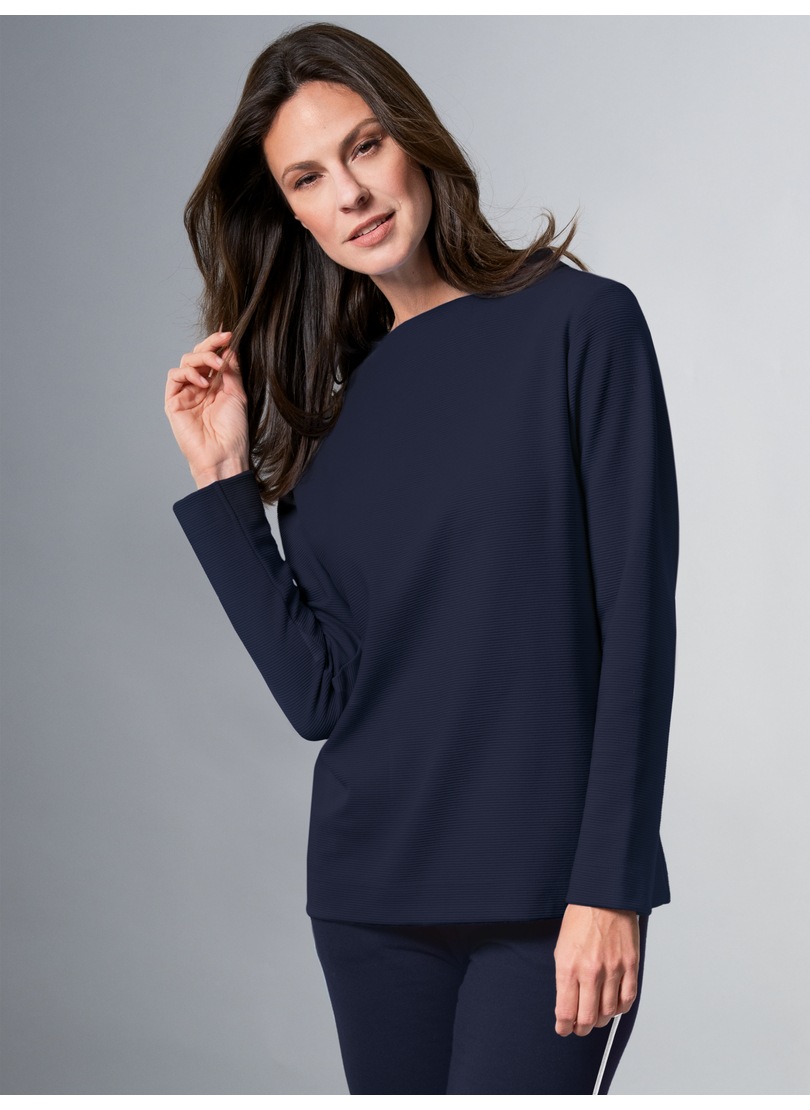 Trigema Sweatshirt »TRIGEMA Stehkragen Pullover mit Kristallsteinen«
