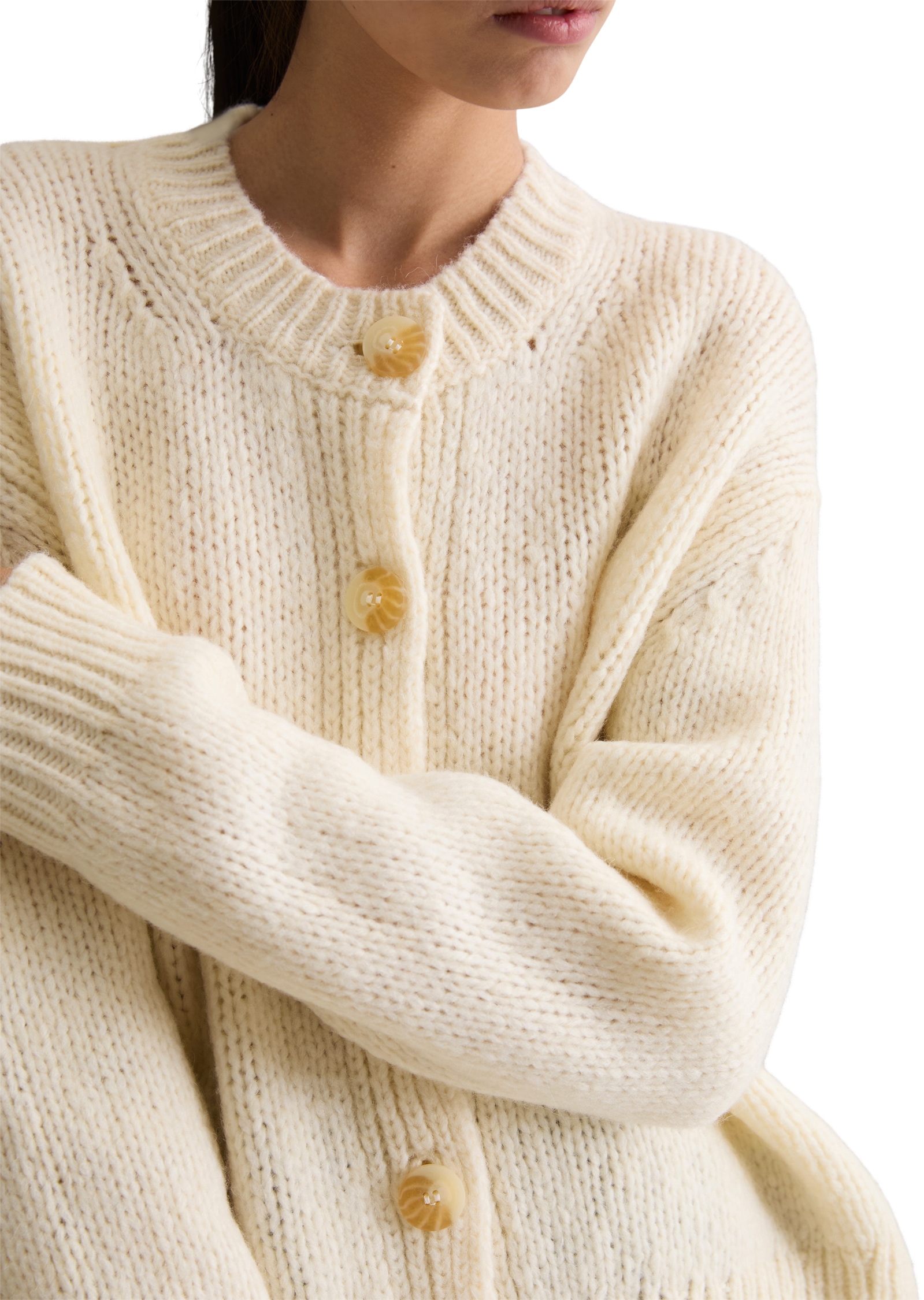 Marc O'Polo DENIM Cardigan »relaxed« aus kuschligem Schurwolle-Alpakawolle-Mix