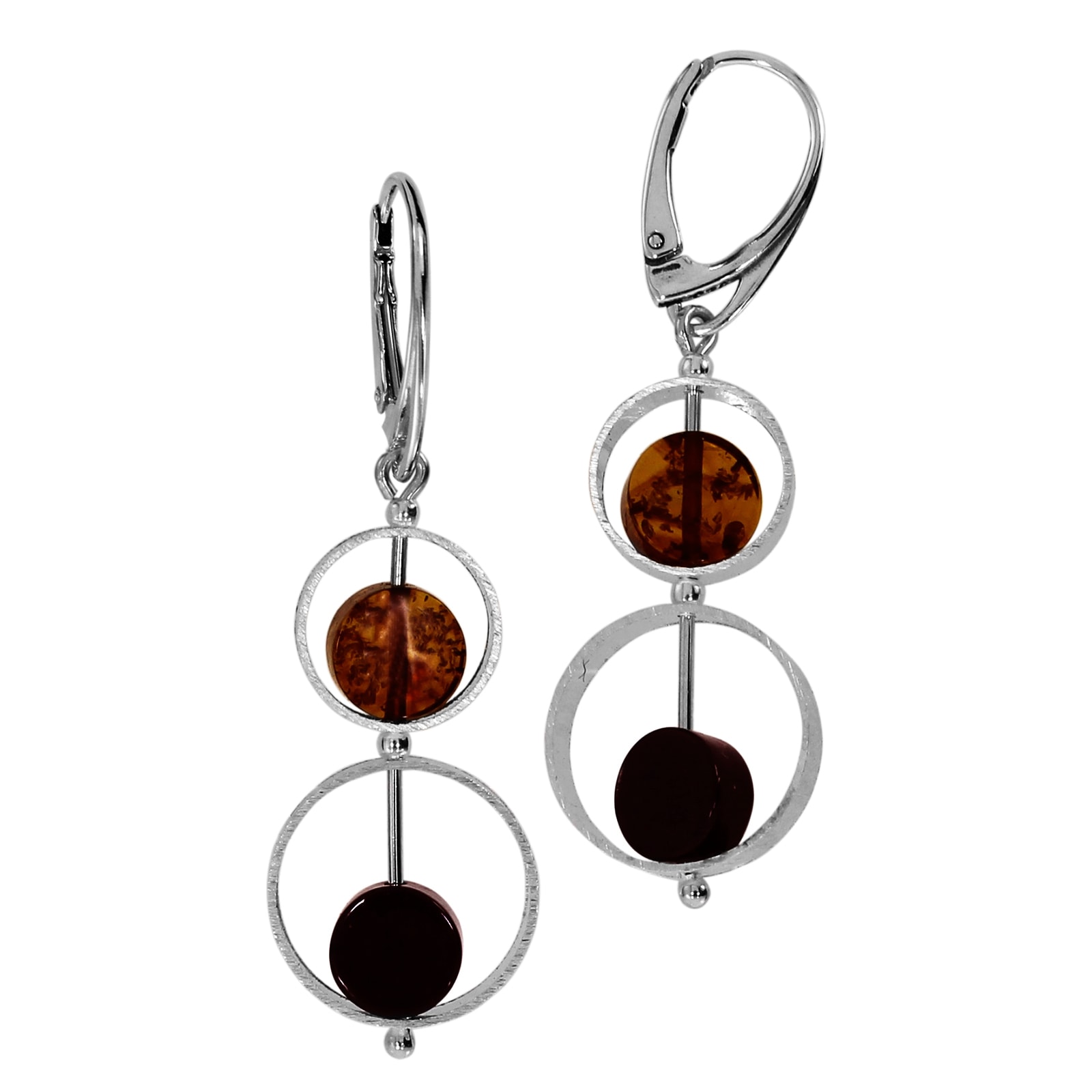 OSTSEE-SCHMUCK Paar Ohrhänger »- Valerie - Silber 925/000 - Bernstein«