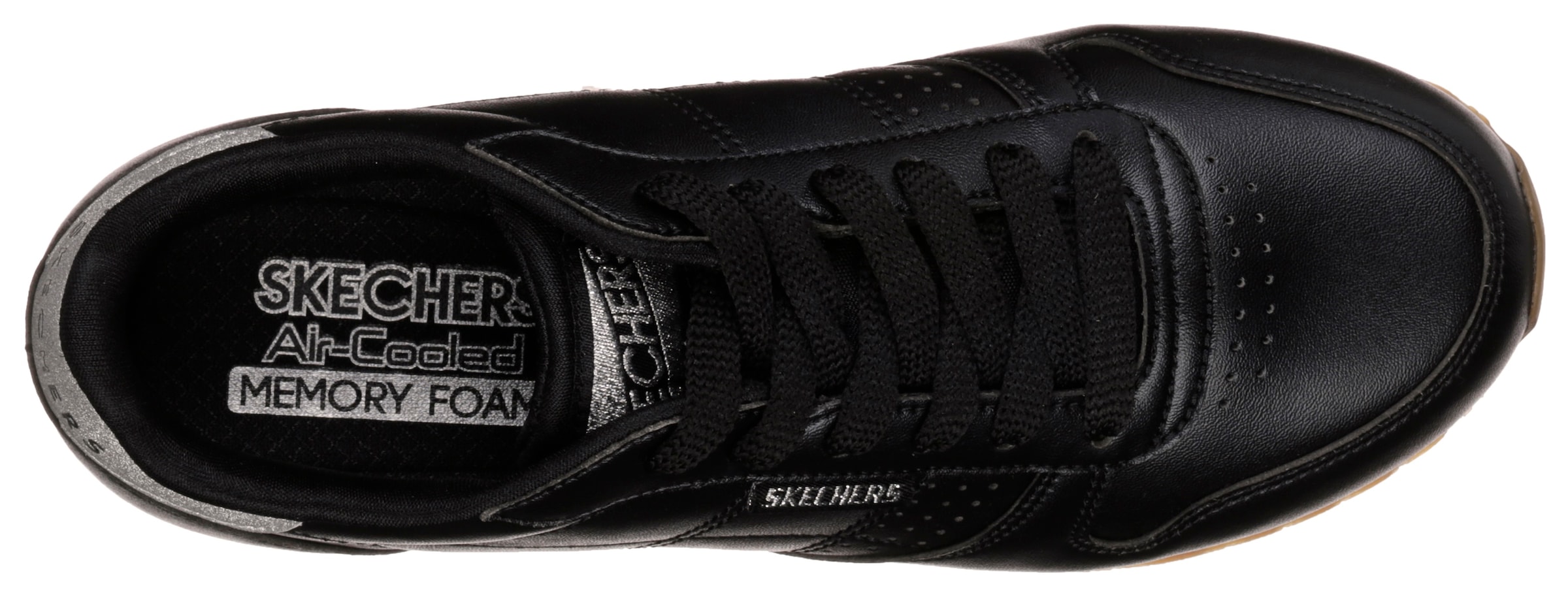 Skechers Sneaker »OG 85 - OLD SCHOOL COOL vegan«, Freizeitschuh, Halbschuh, Schnürschuhmit Glitzer