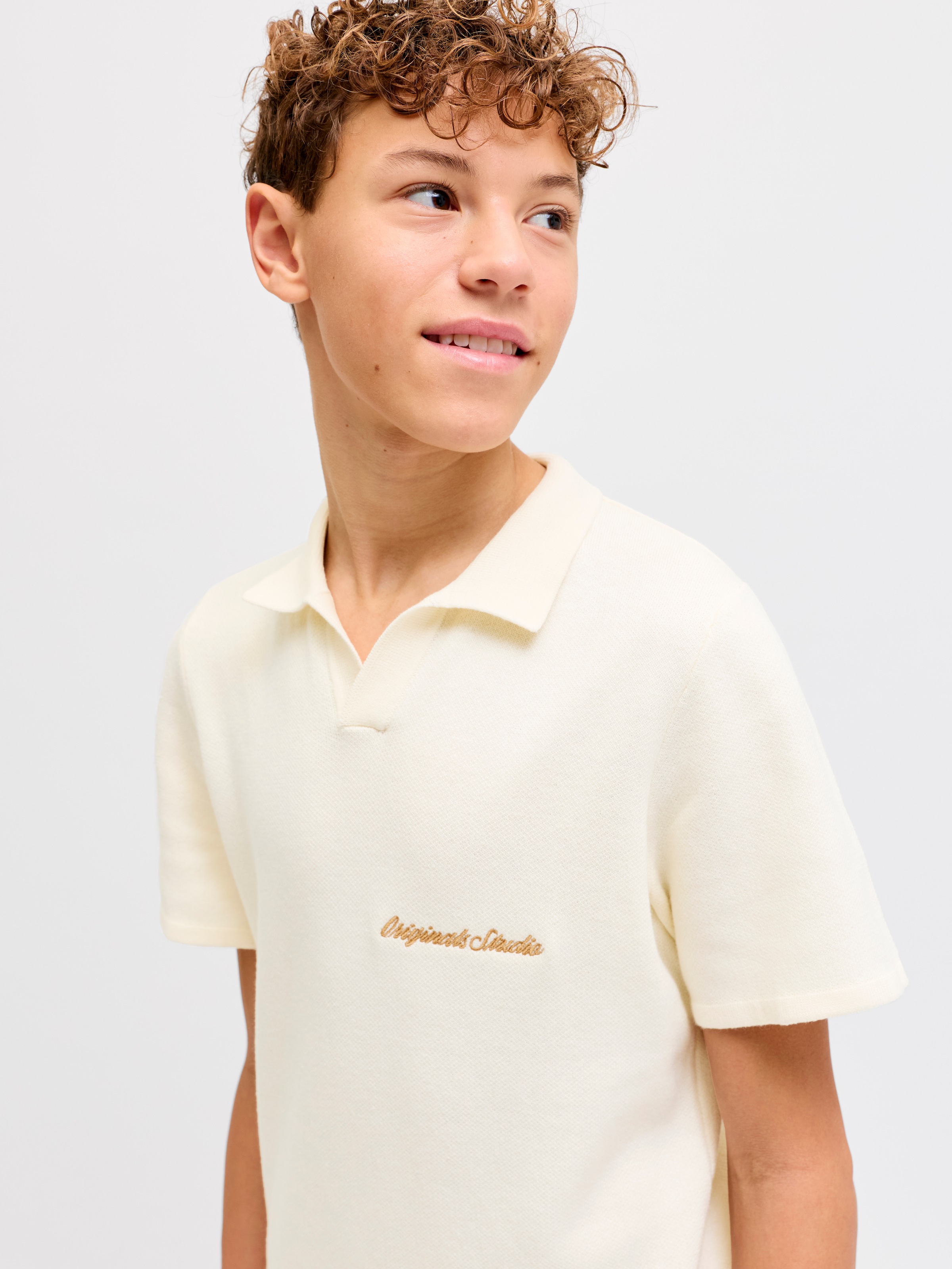 Jack & Jones Junior Polokragenpullover »JORNORREBRO LIGHT KNIT SS POLO JNR«