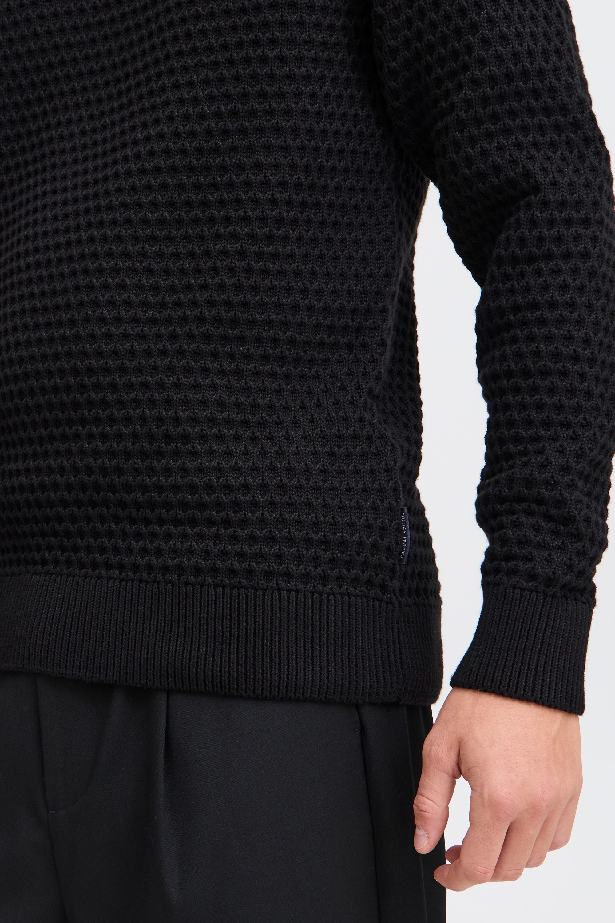 Casual Friday Strickfleece-Pullover »Strickpullover CFKARL structured roll neck knit«