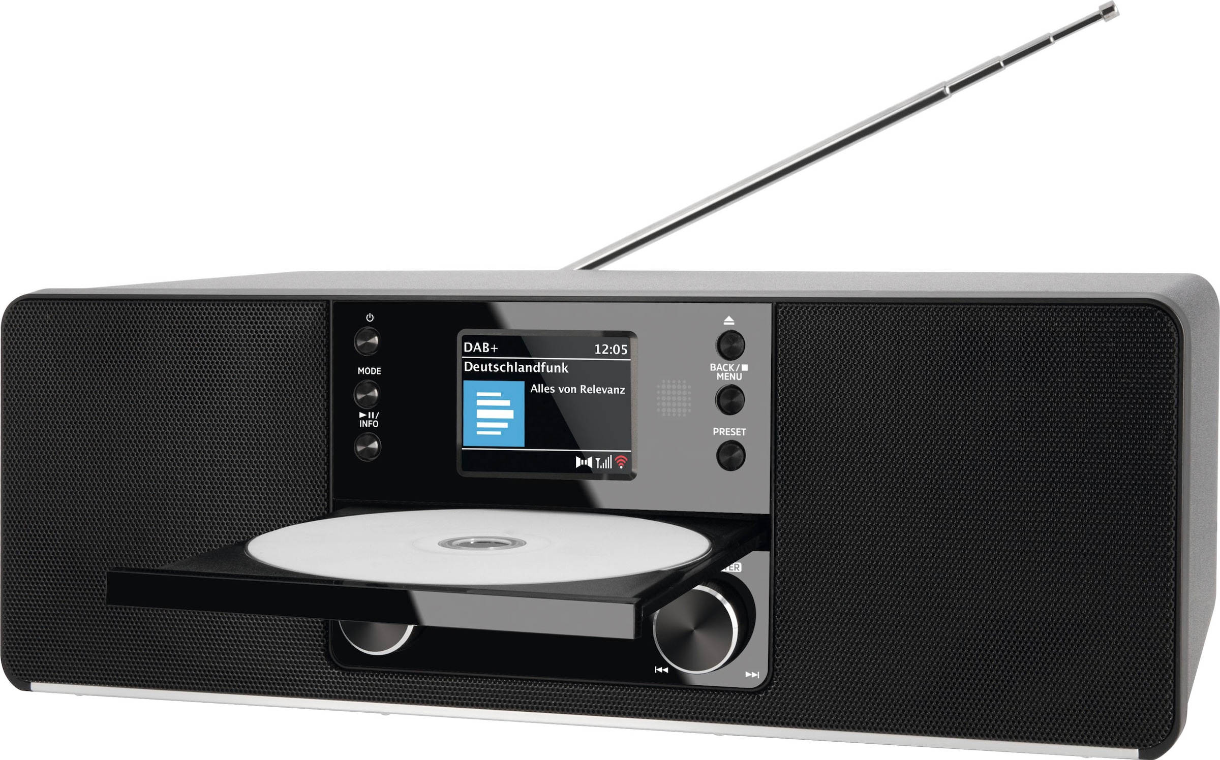 TechniSat Digitalradio (DAB+) »DIGITRADIO 370 CD IR«, (Bluetooth-WLAN UKW mit RDS-Digitalradio (DAB+) 10 W)