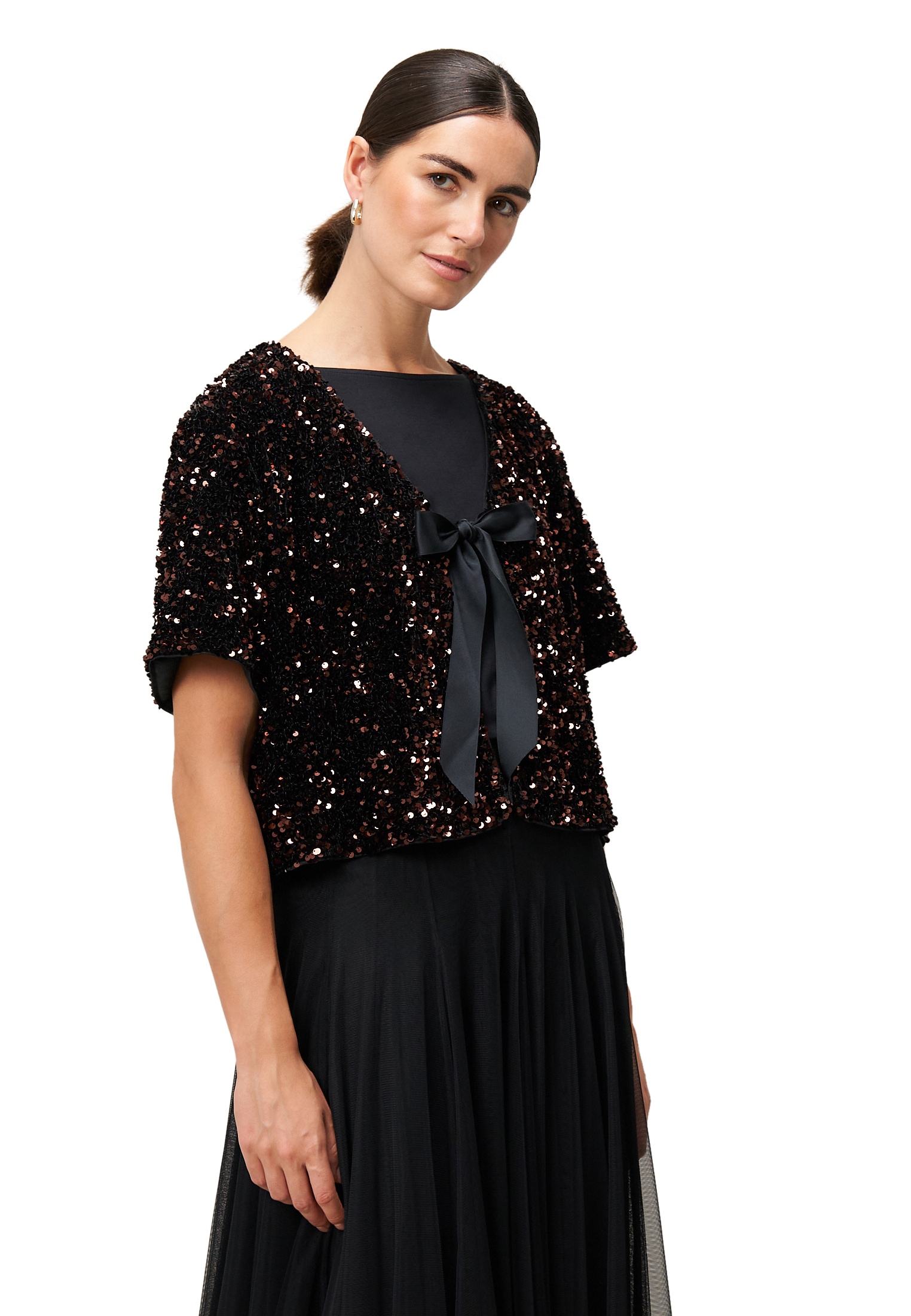 Zero Jackenblazer »Blazerjacke mit Pailletten«