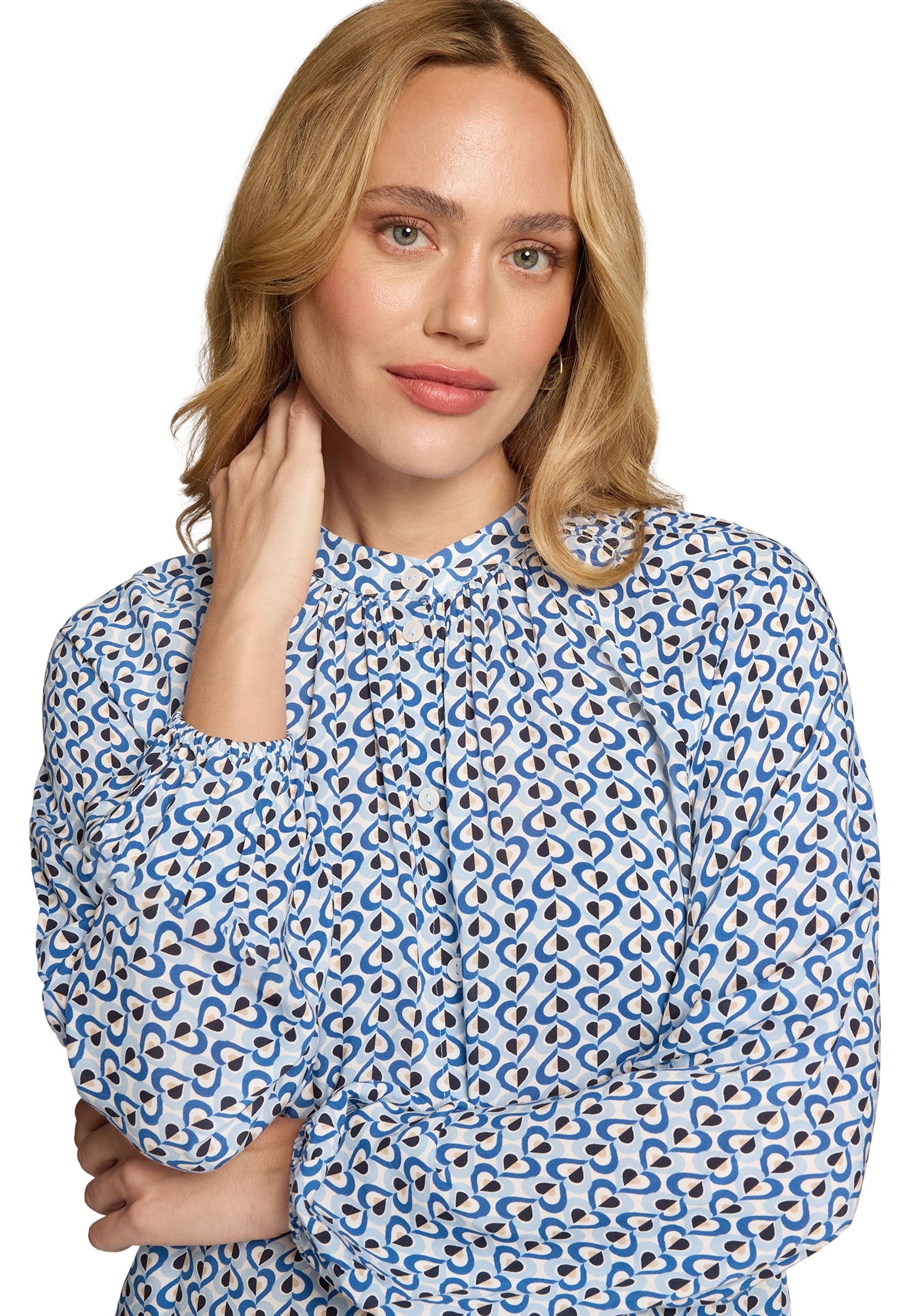 Zero Klassische Bluse »Bluse mit grafischem Print«