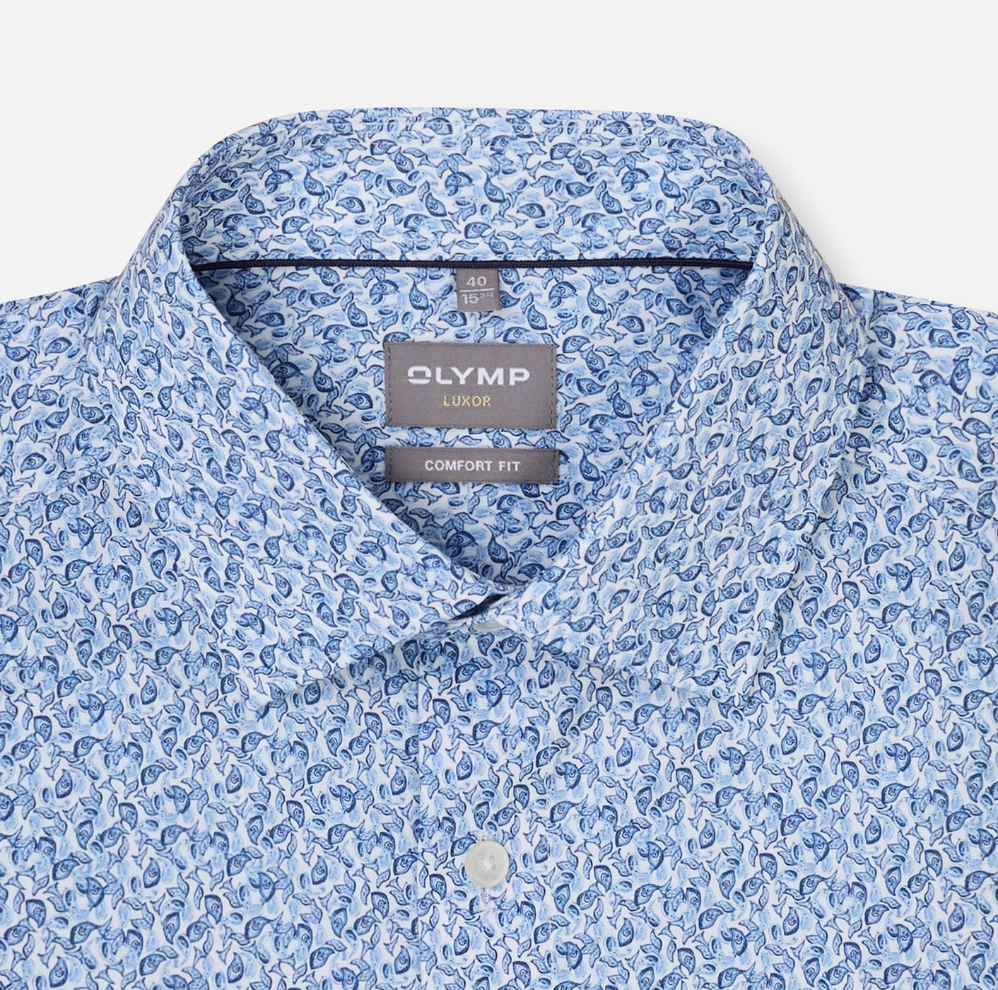 OLYMP Langarmhemd »Luxor« comfort fit, Businesshemd, New-Kentkragen