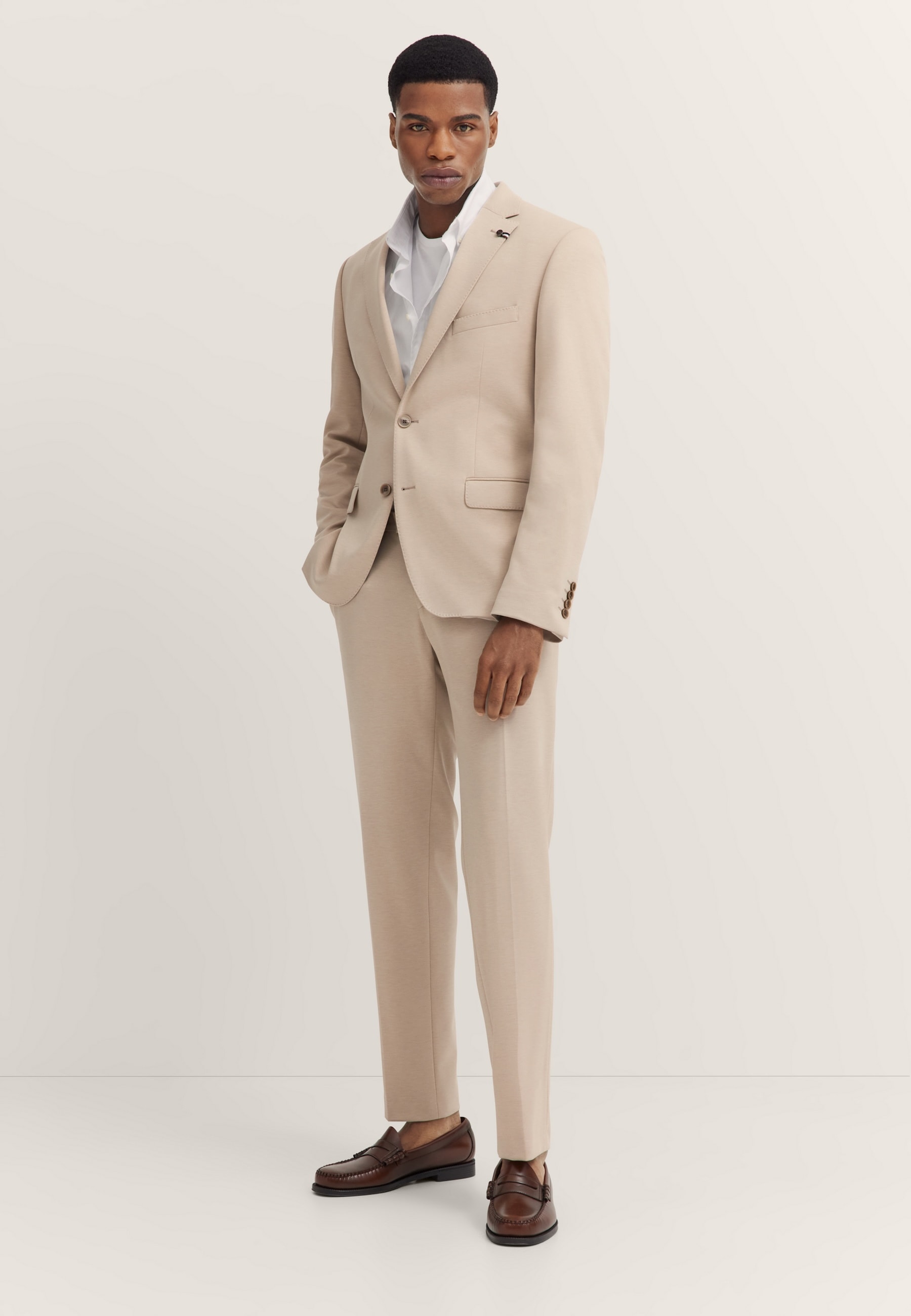 bugatti Anzugsakko »Regular Fit« Jersey-Artikel mit Stretch