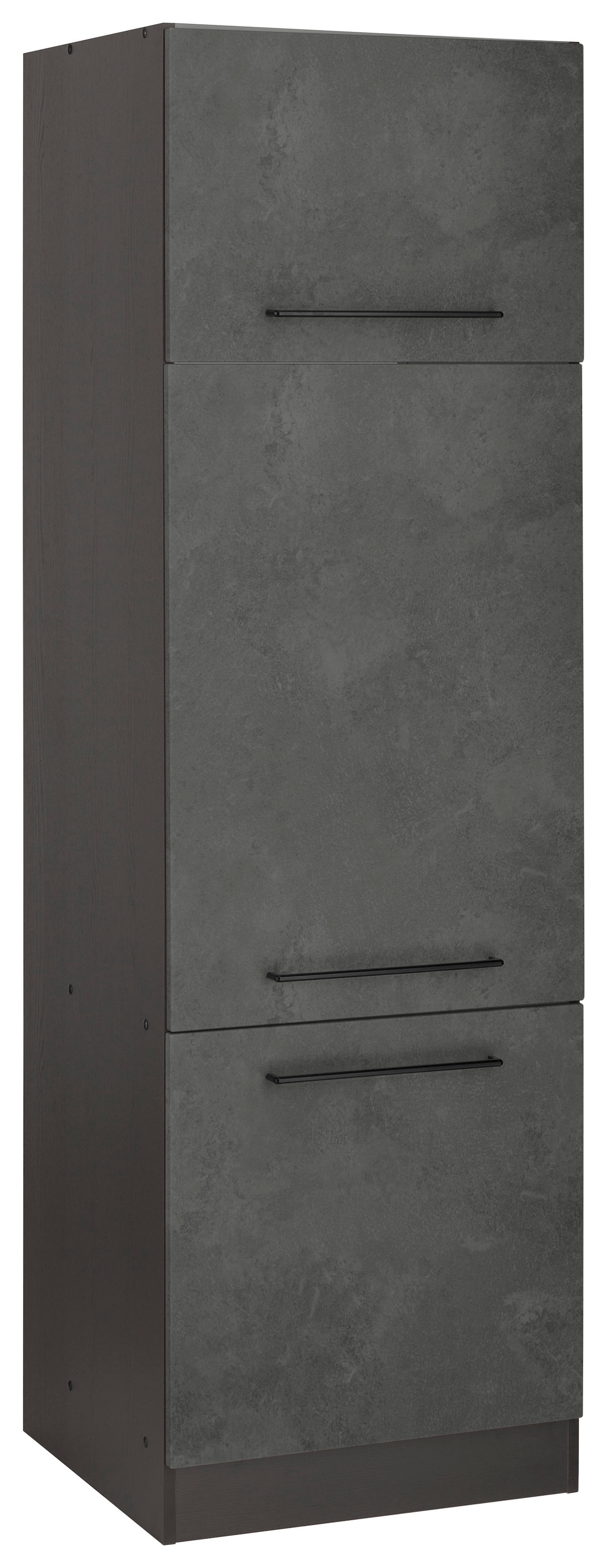 HELD MÖBEL Kühlumbauschrank »Tulsa«, schwarzer cm 60 bei Türen, cm breit, 200 OTTO 3 Metallgriff hoch