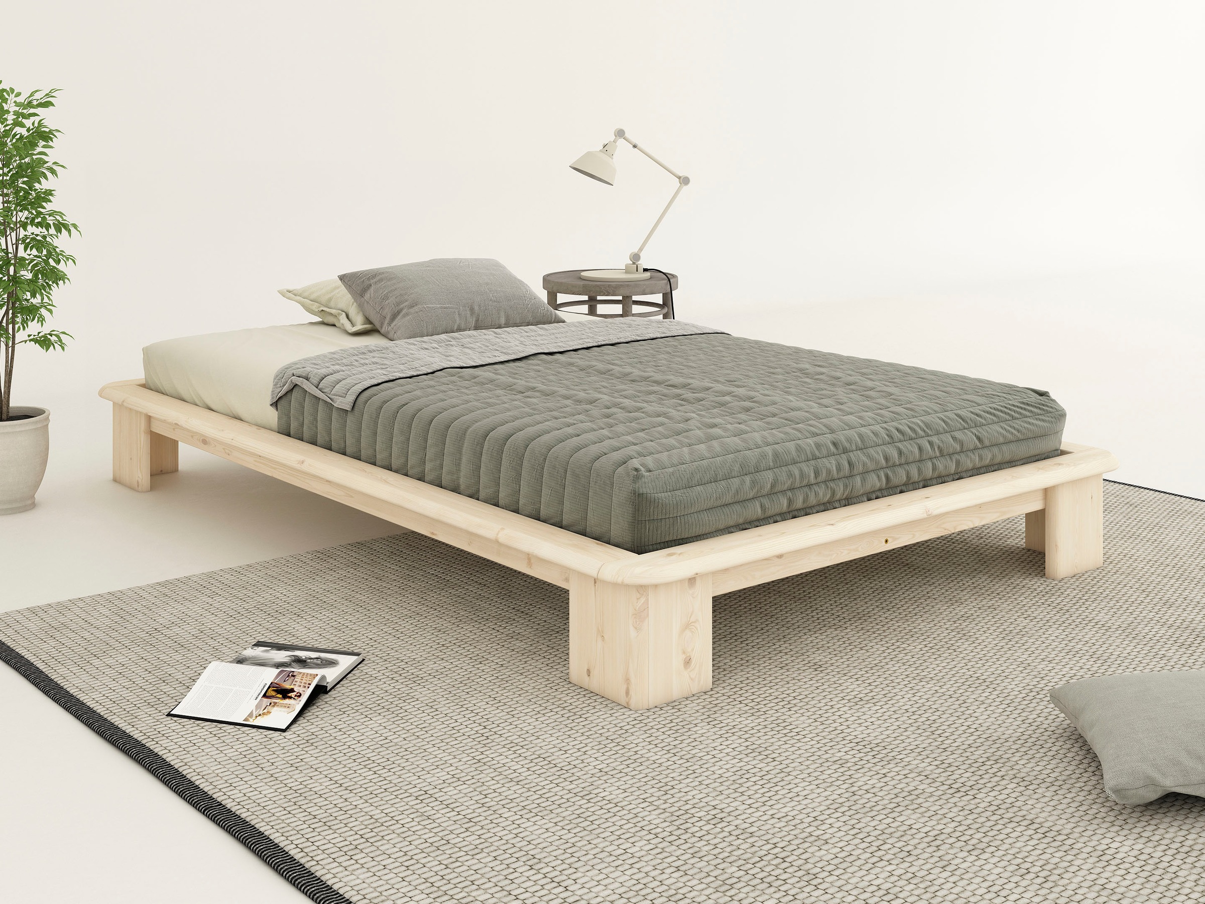 OTTO home Futonbett »Peregrin, Bett, Bettgestell, Massivholzbett« inklusive Lattenrost, aus massiver Kiefer, FSC®