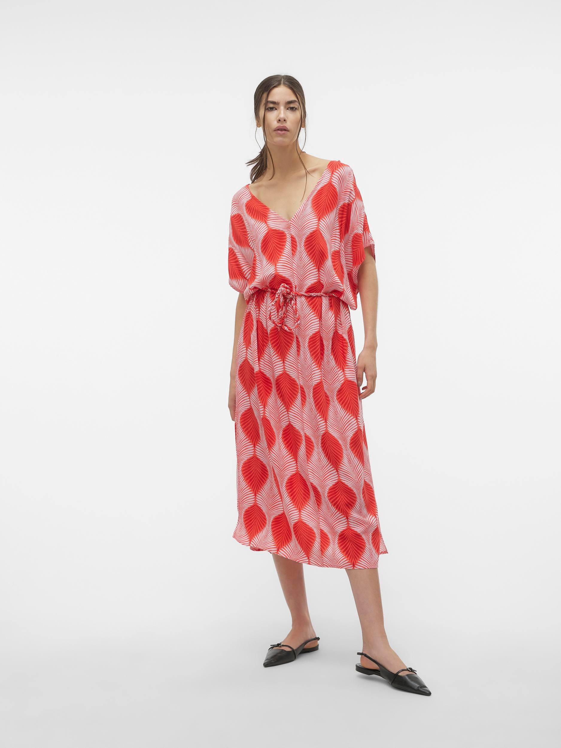 Vero Moda Sommerkleid »VMTULA OLGA SS 7/8 DRESS WVN GA«