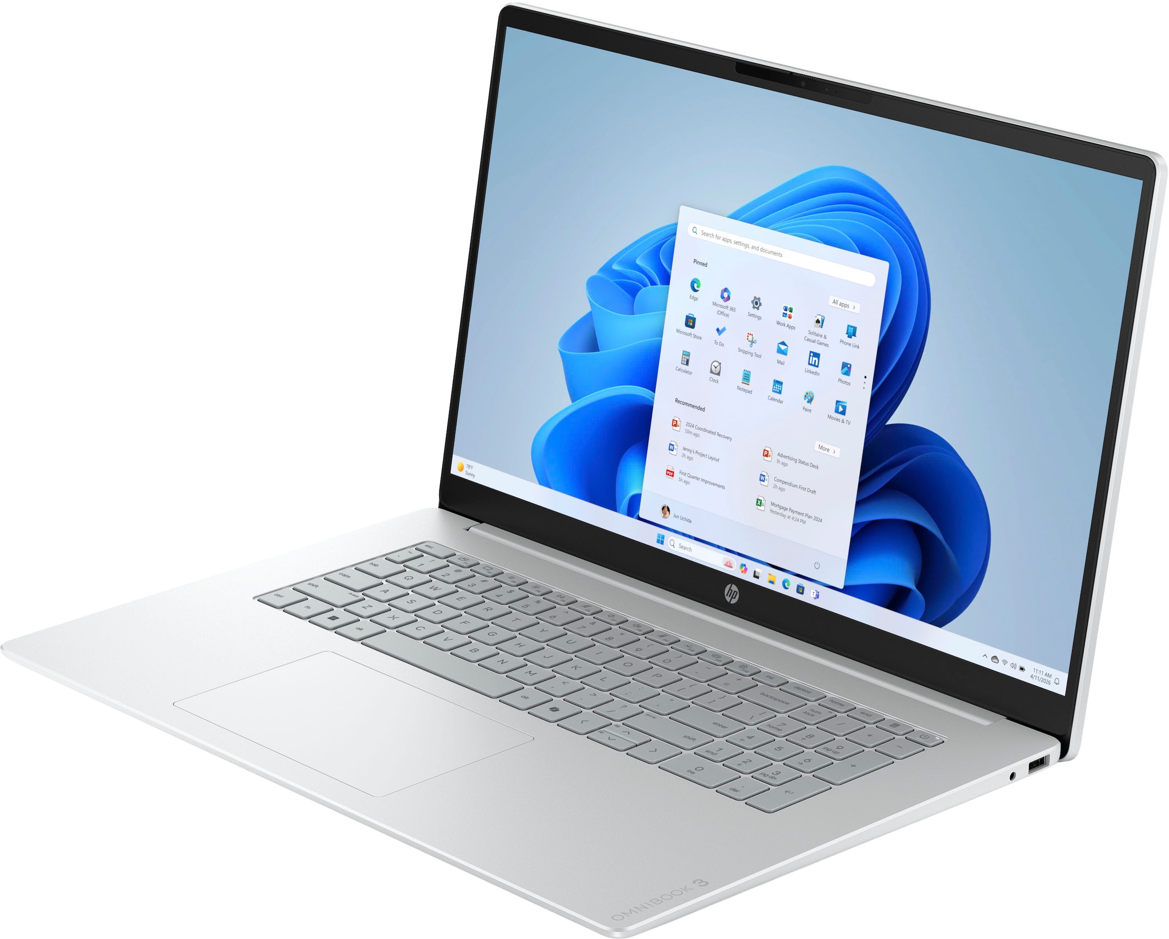 HP Notebook »OmniBook 3 17-dk0254ng« 43,9 cm / 17,3 ″ Intel Core 5 Intel Graphics 512 GB SSD