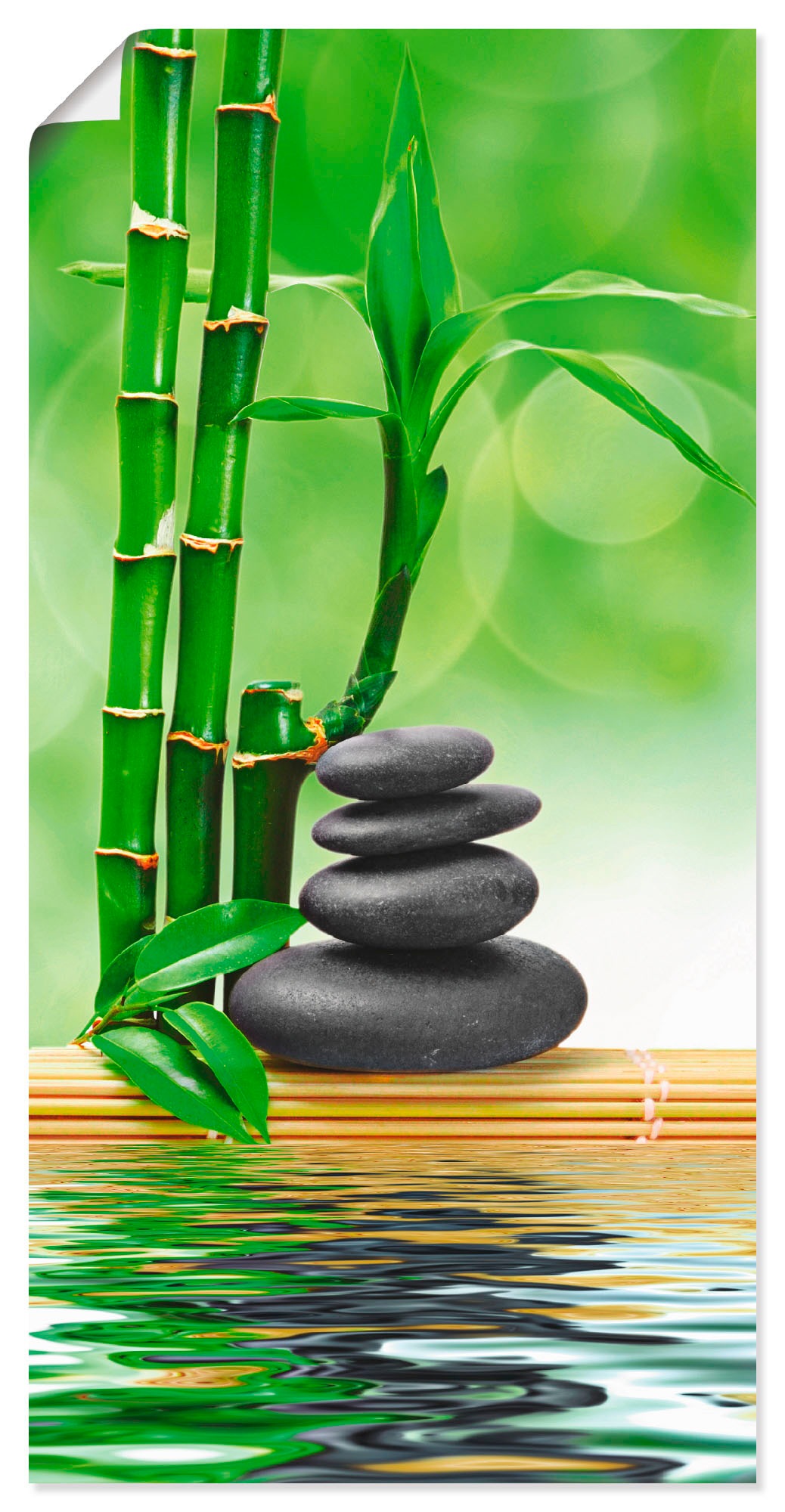 Wandbild »Spa Konzept Zen Basaltsteine«, Zen, (1 St.), als Leinwandbild, Poster,...