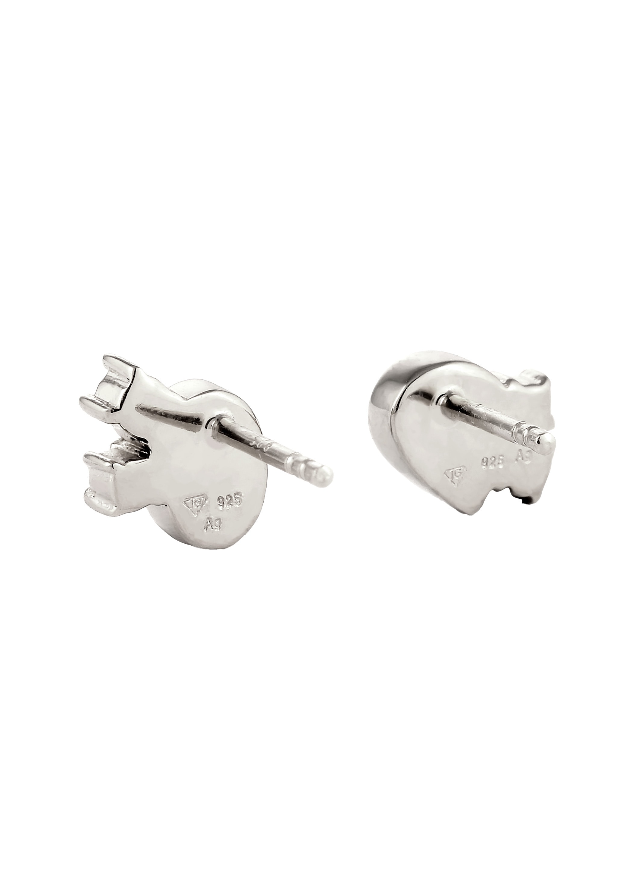Elli Paar Ohrstecker »Ohrringe Ohrstecker Glas Kristalle Rosa Grün 925 Sterling Silber«