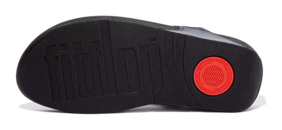 Fitflop Dianette »LULU CRYSTAL EMBELLISHED TOE-POST SANDALS - HOTFIX«  Keilabsatz, Sommerschuh, Zehentrenner mit weichem Zehensteg