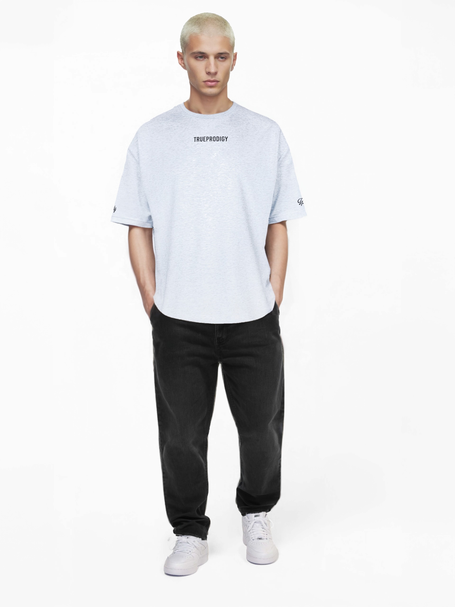 trueprodigy Oversize-Shirt »Kai diverse Logo Prints Oversized Rundhals«
