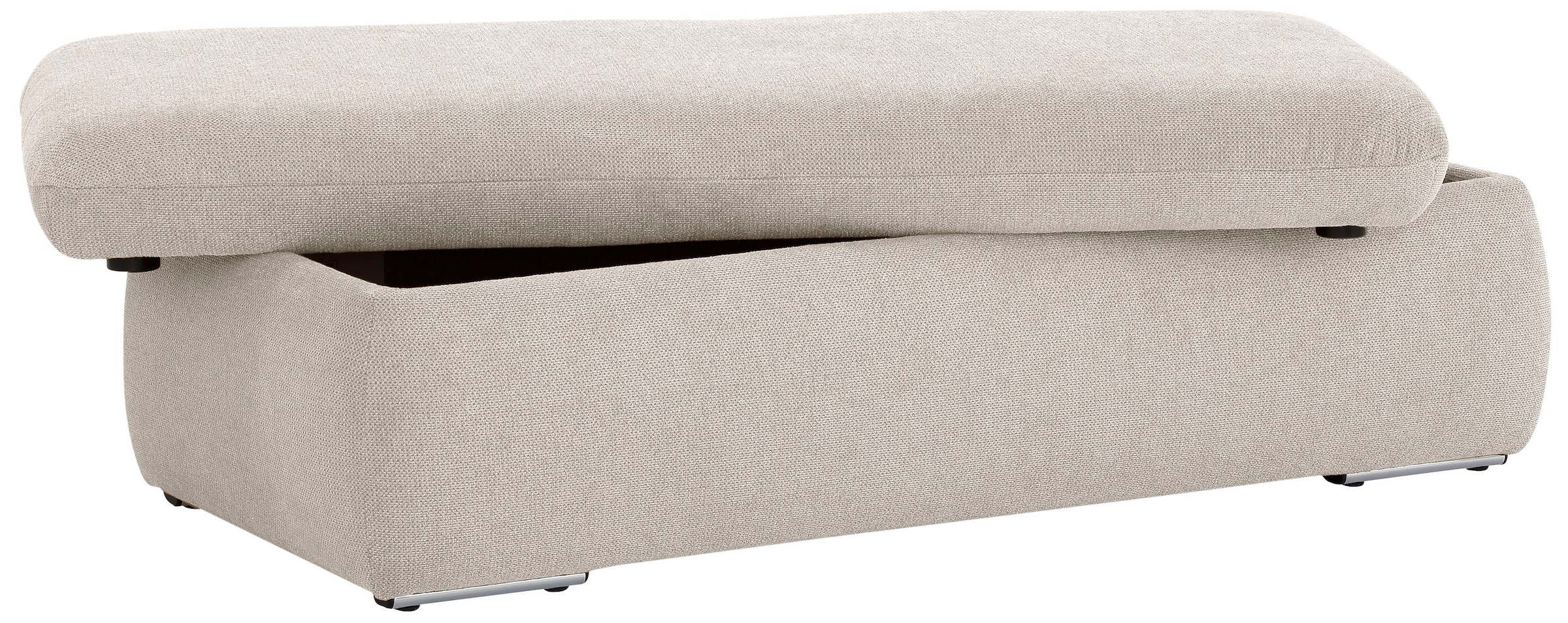 INOSIGN Polsterhocker »Avesa«, Mit großem Staufach, passend zur Serie "Avesa", B/T/H: 136/64/43 cm
