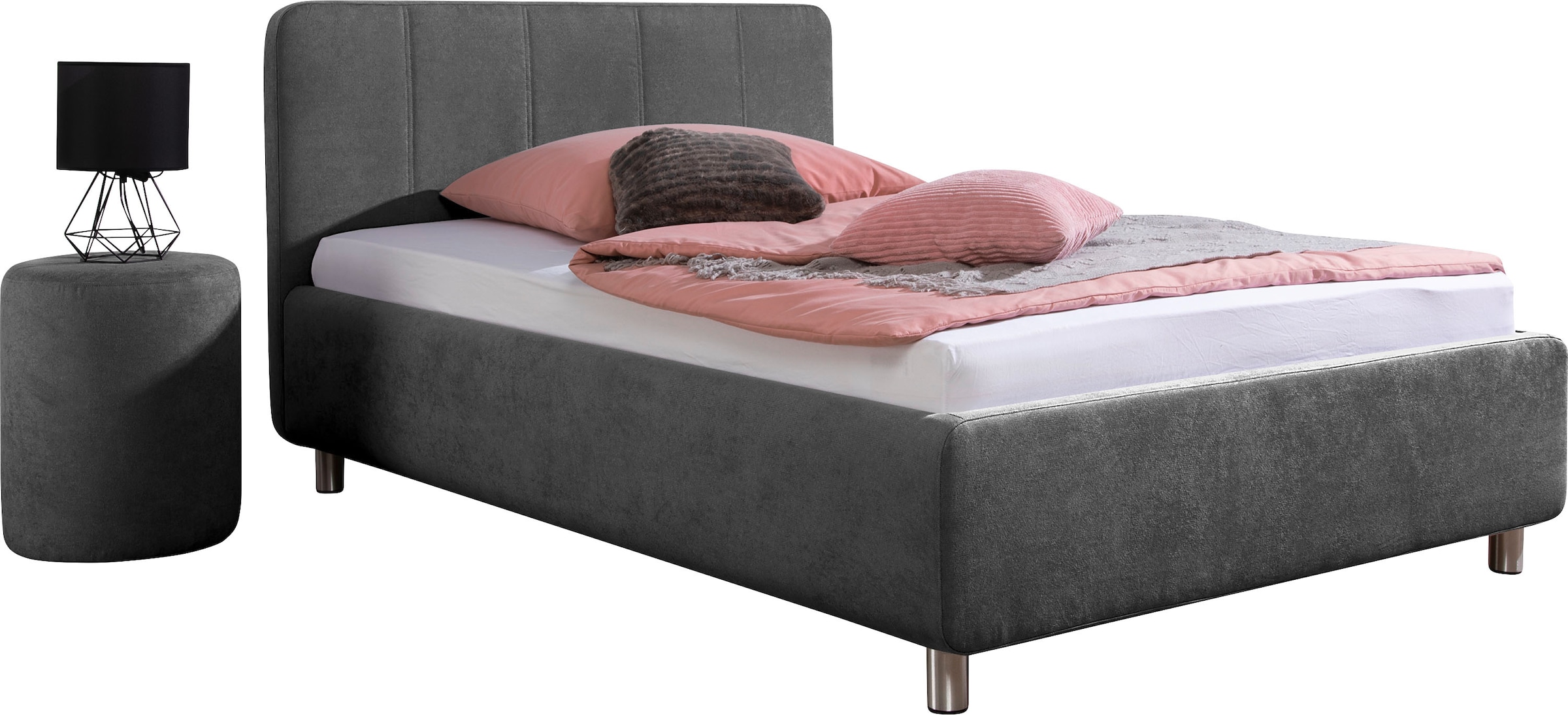 Maintal Polsterbett »Wiesenblick, in Samt &Struktur erhältlich« mit Bettkasten, wahlweise in H2,H3 oder H4
