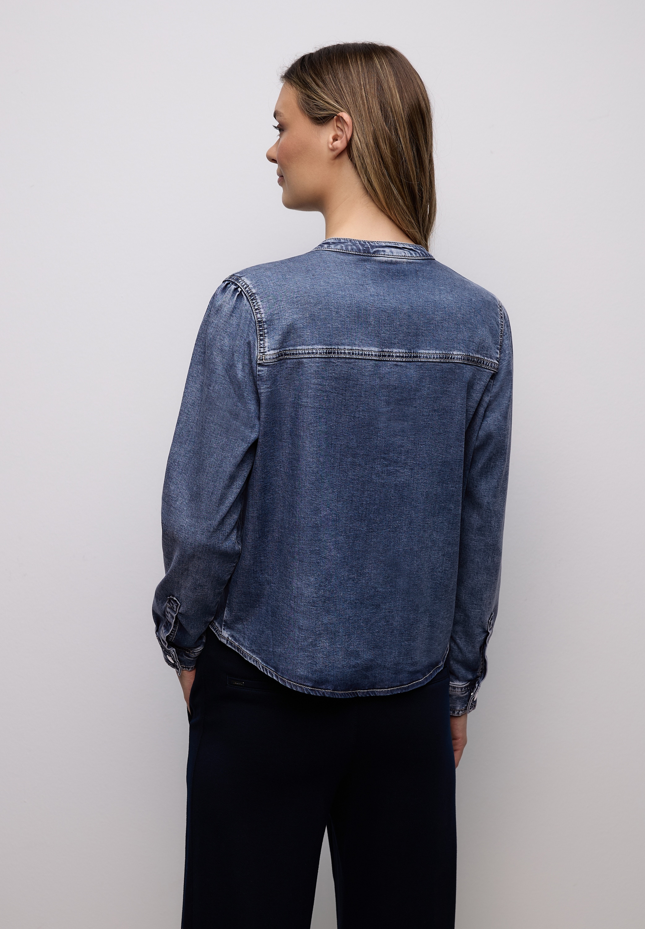 STREET ONE Jeansbluse mit Brusttaschen