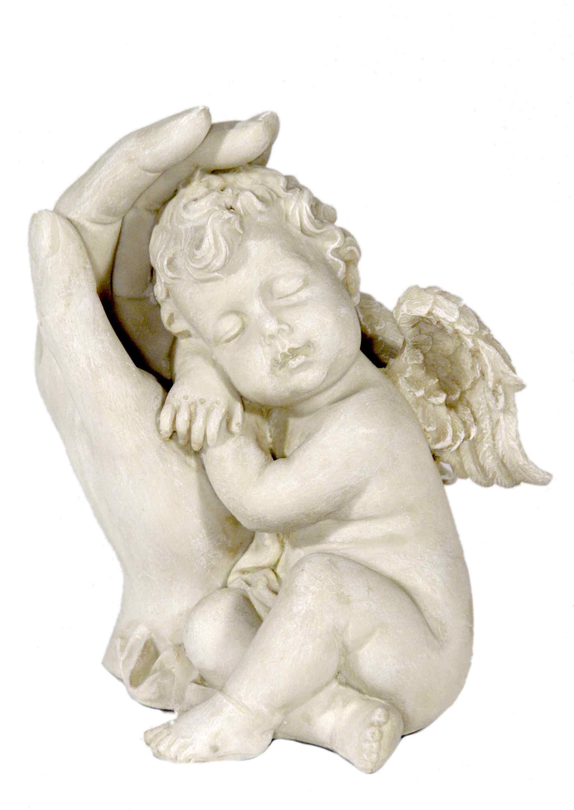 Casa Collection by Jänig Engelfigur »Schlafender Engel an linker Hand lehnend, H 13 cm«