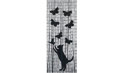 Türvorhang »Katze&Schmetterling«, (1 St.), handgearbeitet