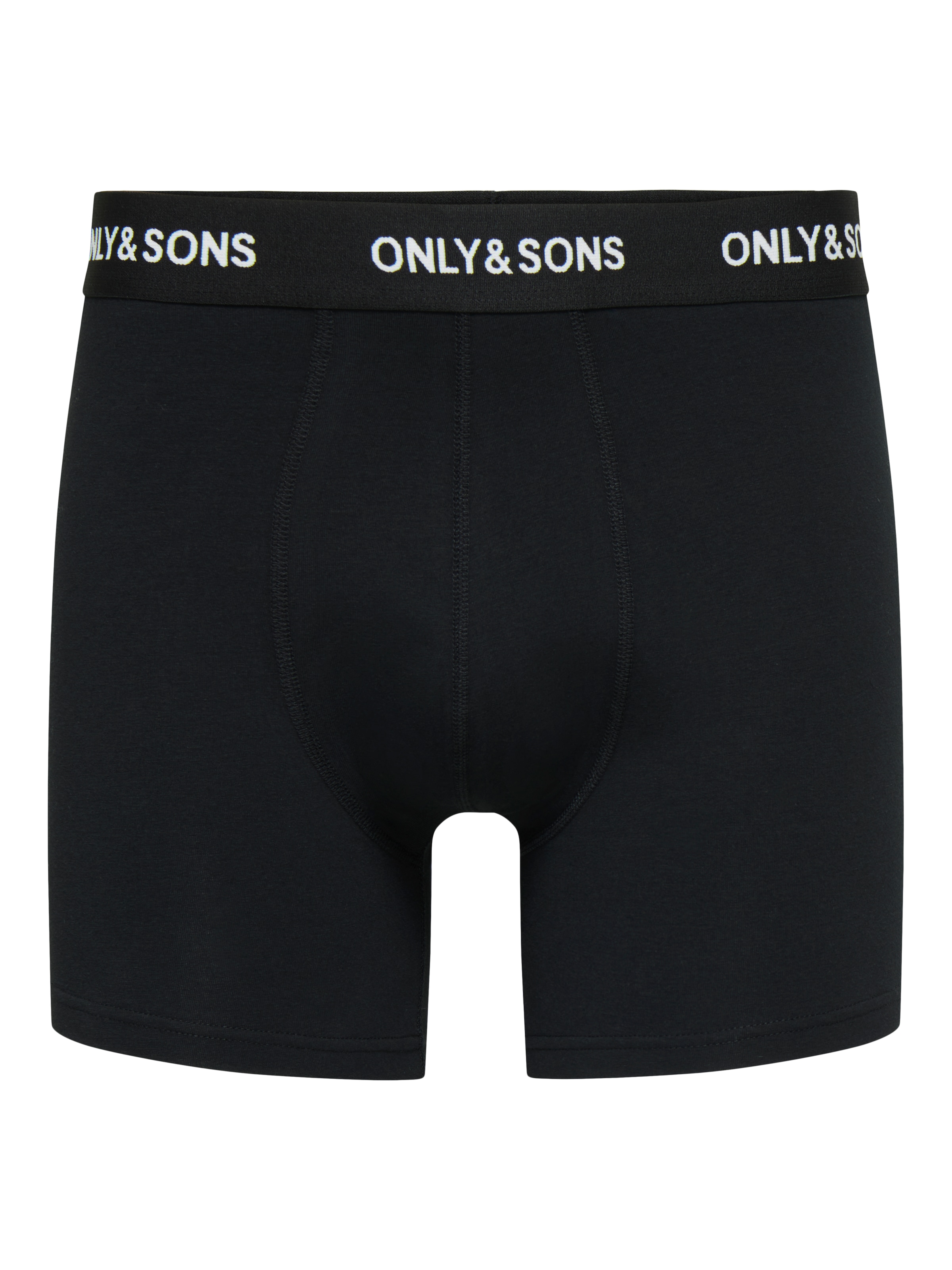 ONLY & SONS Trunk »ONSFITZ SOLID BLACK BOXER 7-PACK NOOS« Packung, 7 Stk. Baumwollmischung, 7-er Pack