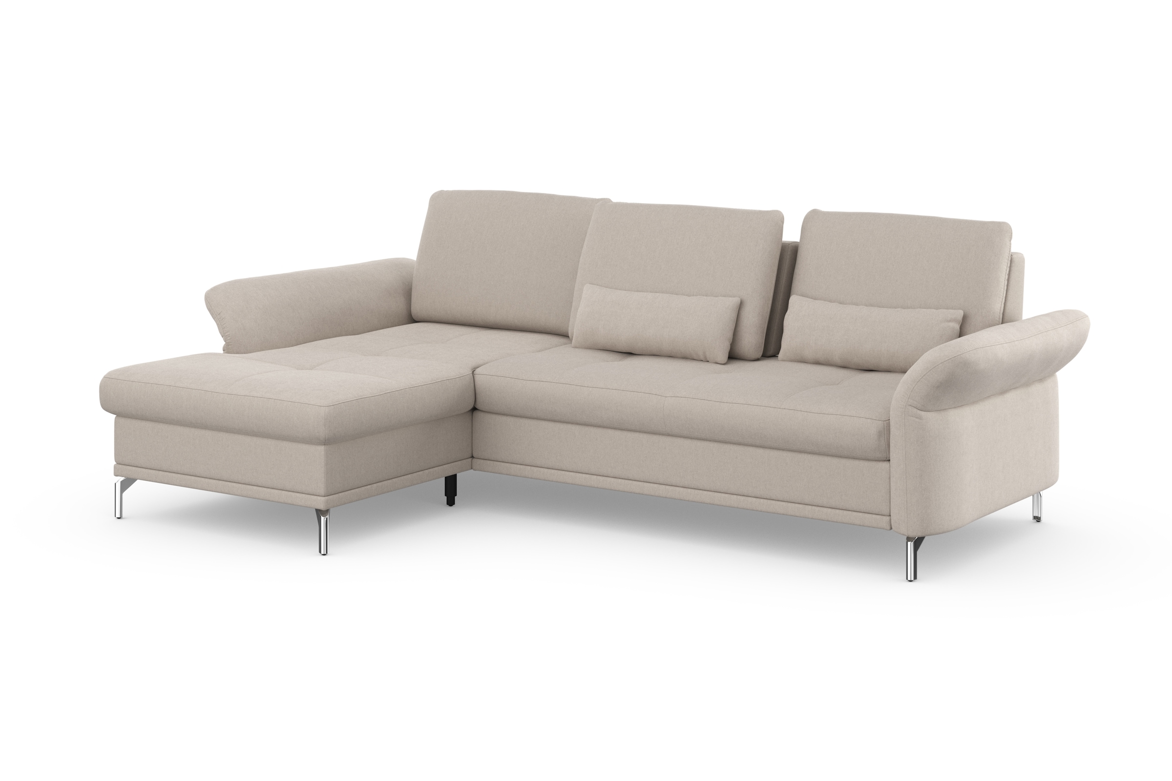 INOSIGN Ecksofa »Palm Beach L-Form« Federkern, mit Sitztiefenverstellung, wahlweise mit Bettfunktion