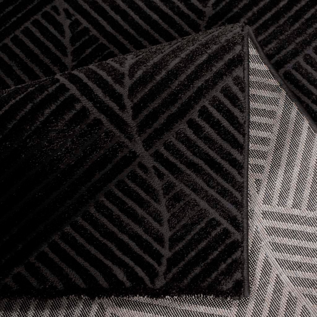 Carpet City Teppich »Friseé-Teppich FANCY 904«, rechteckig, 12 mm Höhe, Läufer, Kurzflor Wohnzimmer, florale 3D-Optik, für Schlafzimmer
