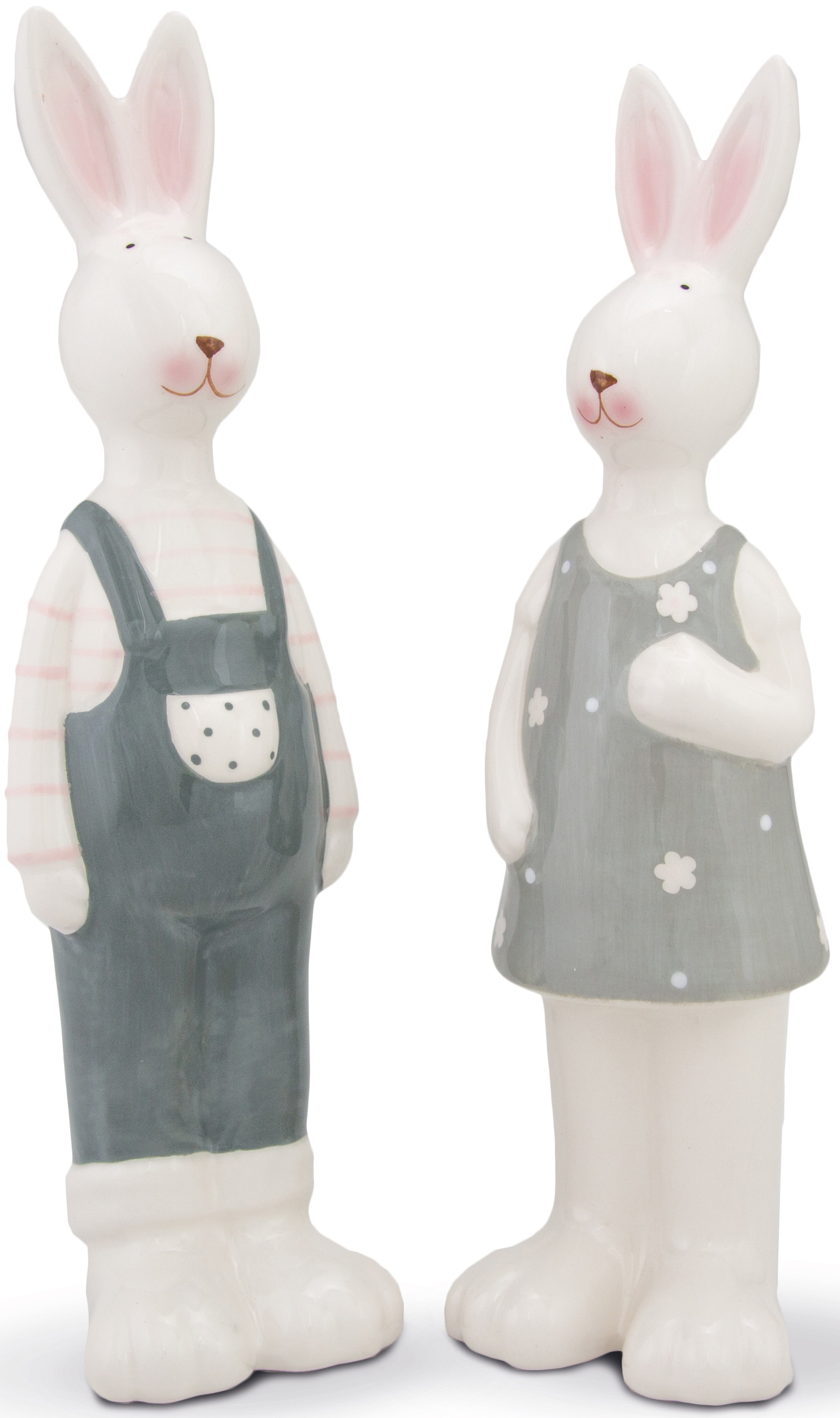 RIFFELMACHER & WEINBERGER Osterhase »Steffi & Klaus«, (Set, 2 St.), aus Dolomit, stehend, Höhe ca. 26 cm