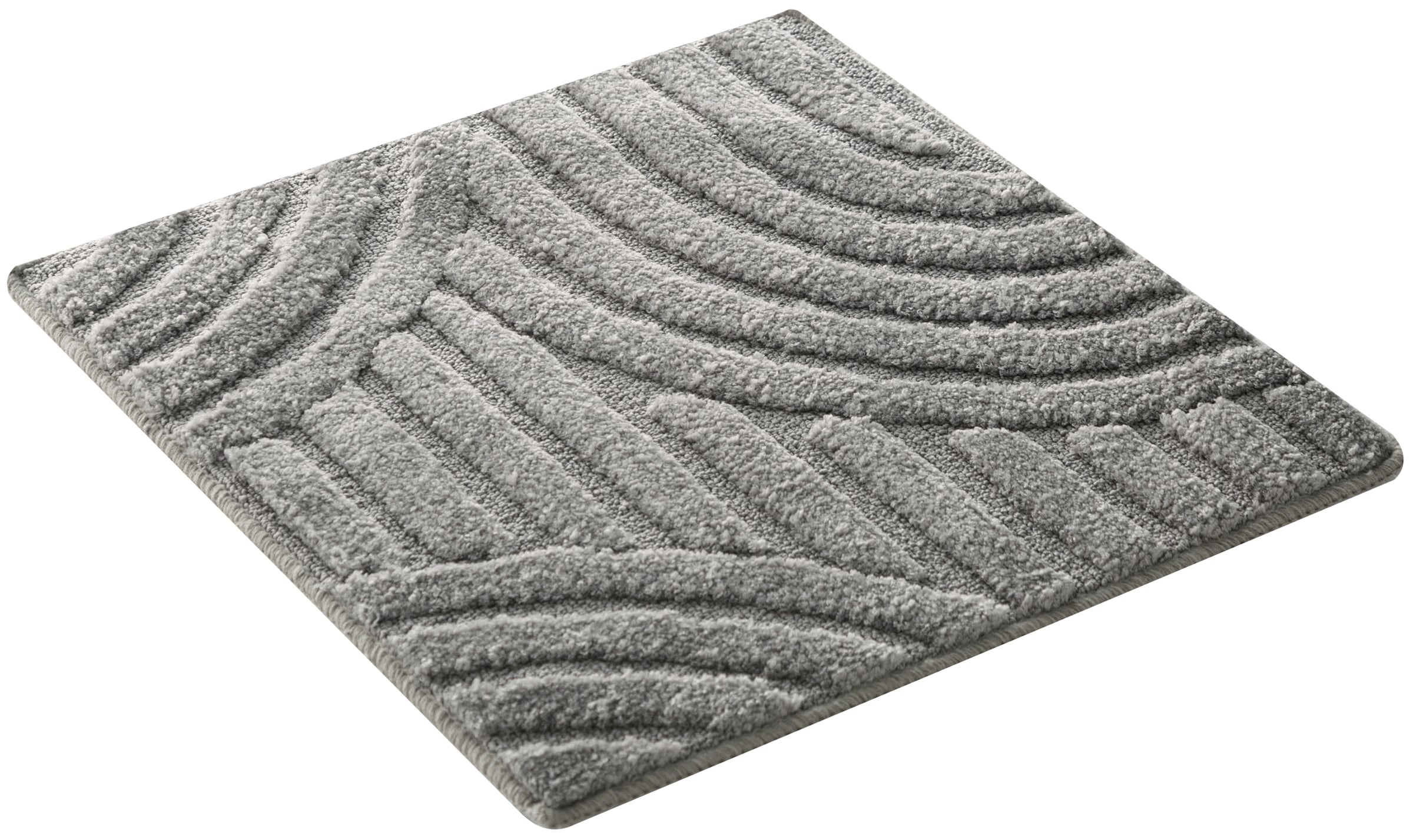 OTTO home Badematte »Regona Scandi, Badvorleger, Badezimmer Teppich, Duschvorleger« Höhe 10 mm rutschhemmend beschichtet strapazierfähig Badteppich, Uni Farben, Hoch-Tief-Effekt, modernes Muster, Zen