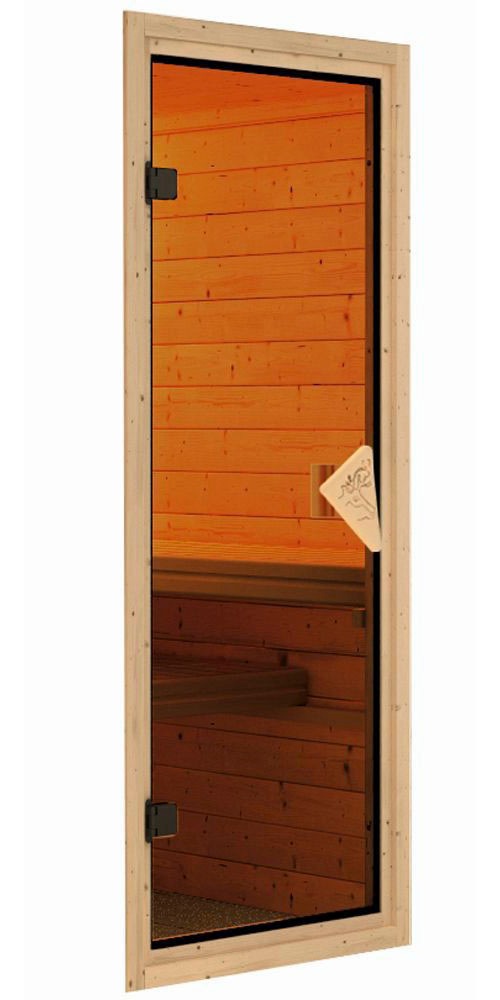 Karibu Sauna »Bedine« Set,  Ofen 9 kW integr. Strg