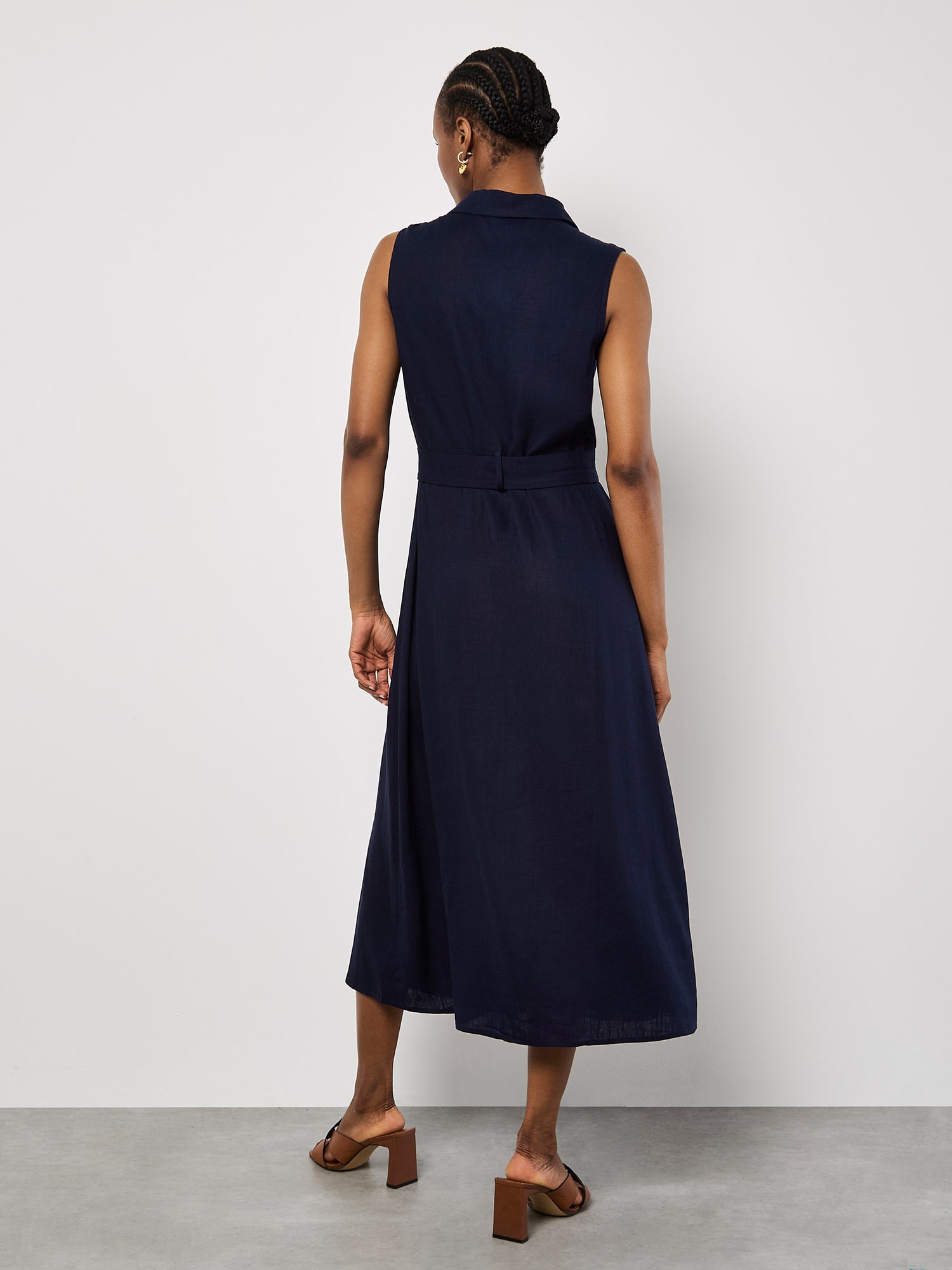 Apricot Midikleid »Midikleid« mit Stoffgürtel, 2 tlg. mit Gürtel