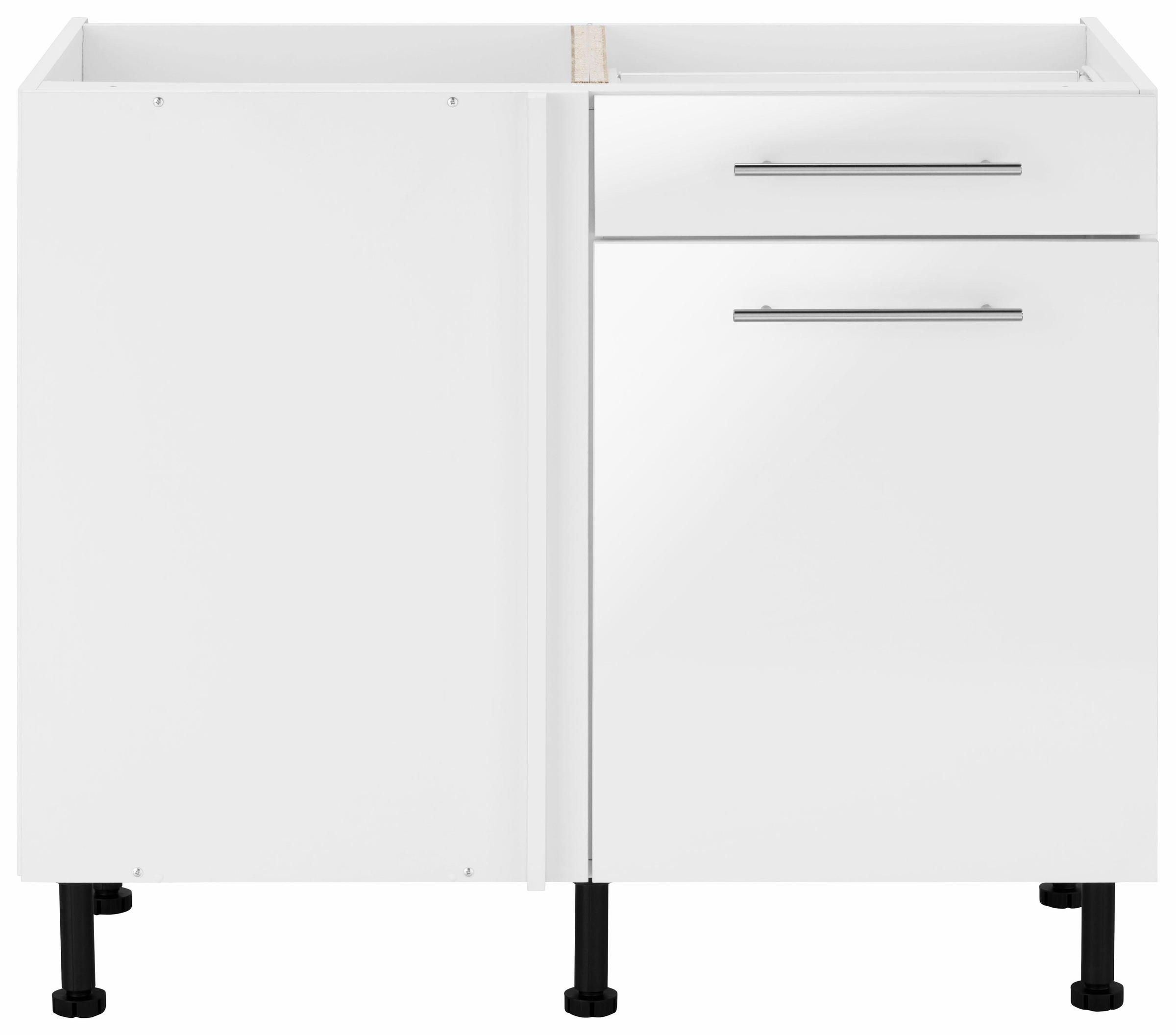 wiho Küchen Eckunterschrank »Ela«, mit Metallgriffen