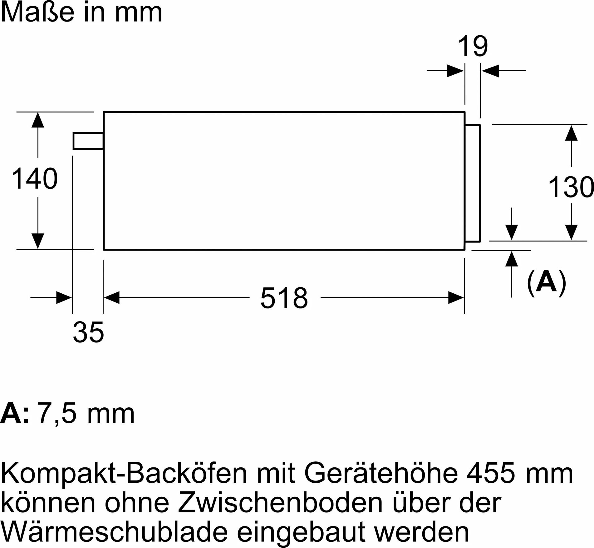 BOSCH Einbau-Wärmeschublade »BIC7101B1«