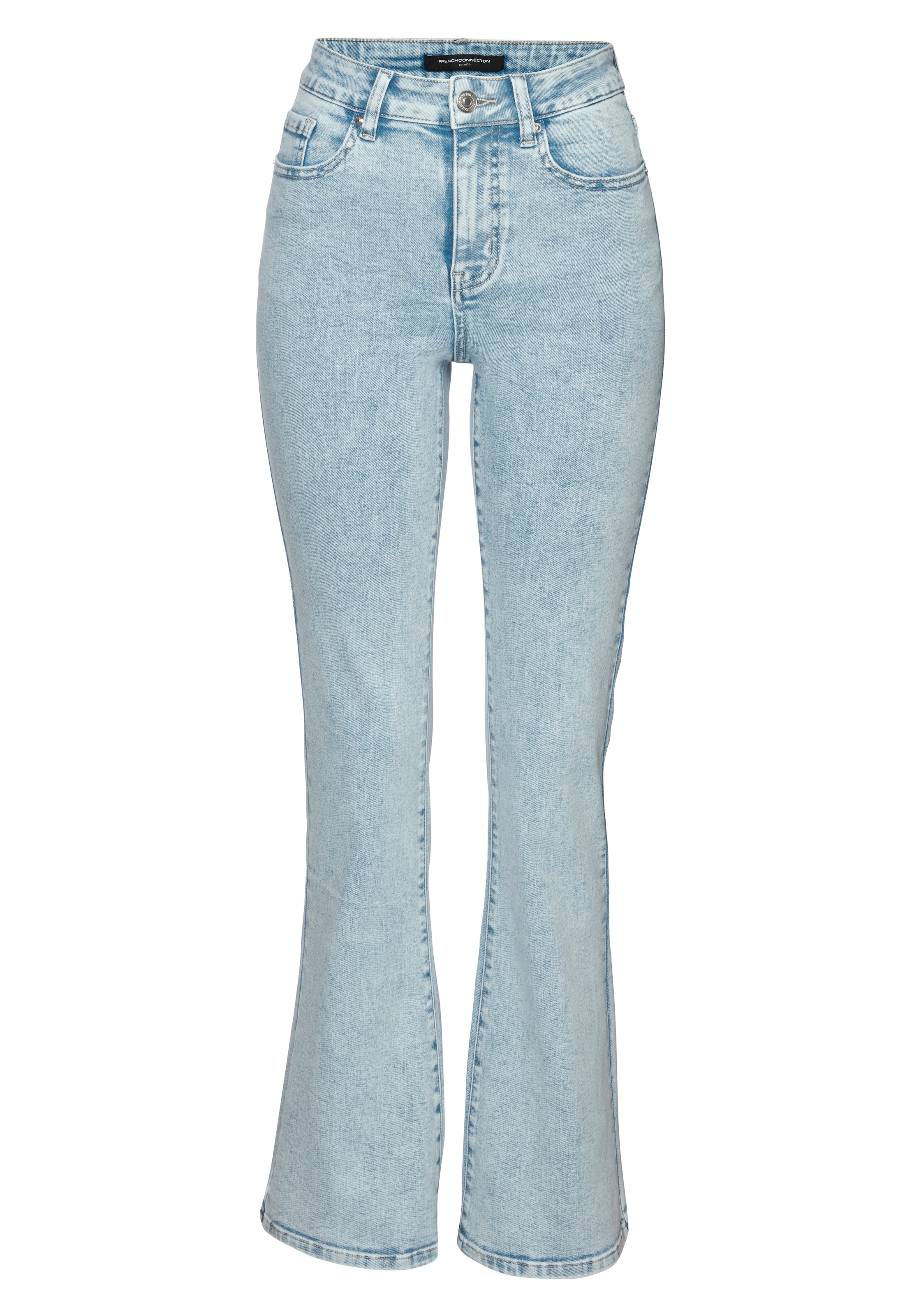 French Connection »mit Used-Waschung und klassischem 5-Pocket-Design« ausgestellte Beinform, Flared-Jeans, Stretchjeans,elastisches Material