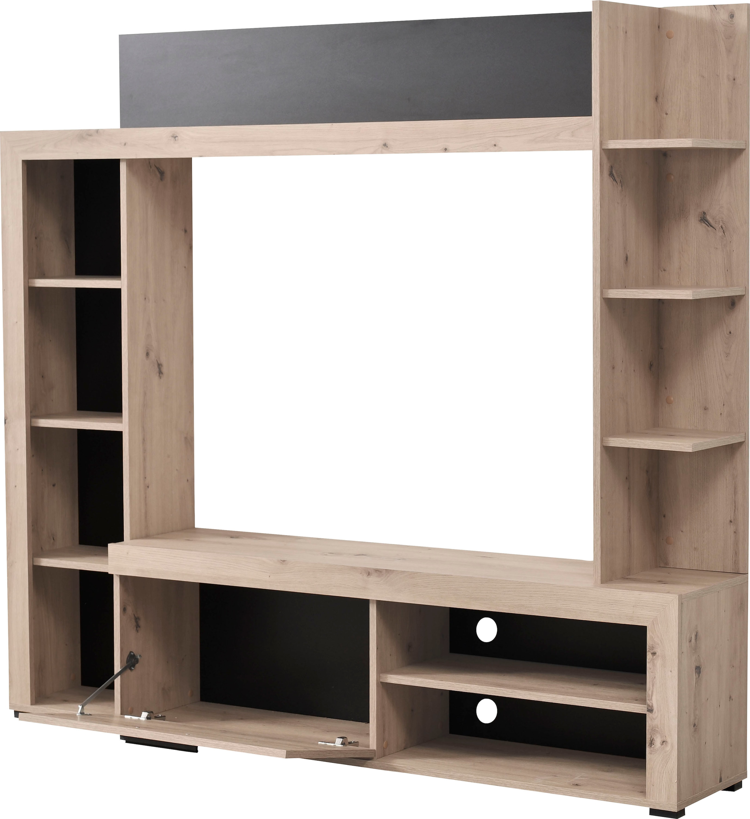 INOSIGN Wohnwand »Rubi«, mit TV-Lowboard und Regalumbau, Breite/Höhe 172,5/157,7 cm