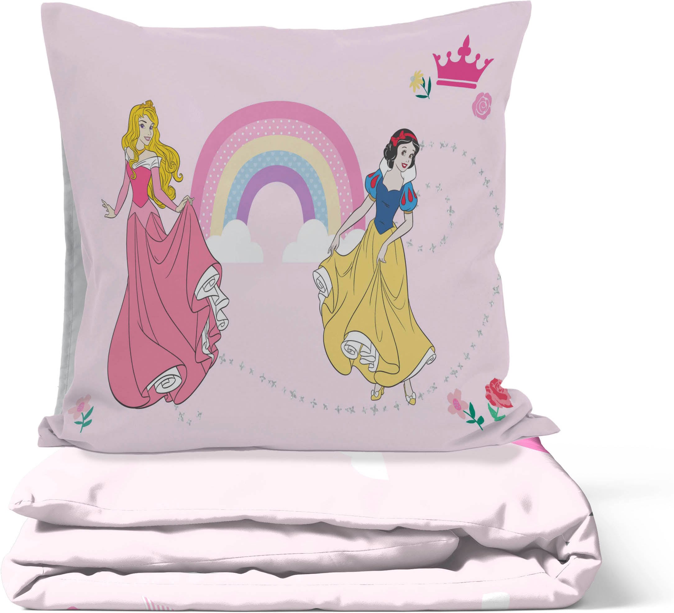 Disney Kinderbettwäsche »Disney Princess Rainbow« 2 100% Baumwolle