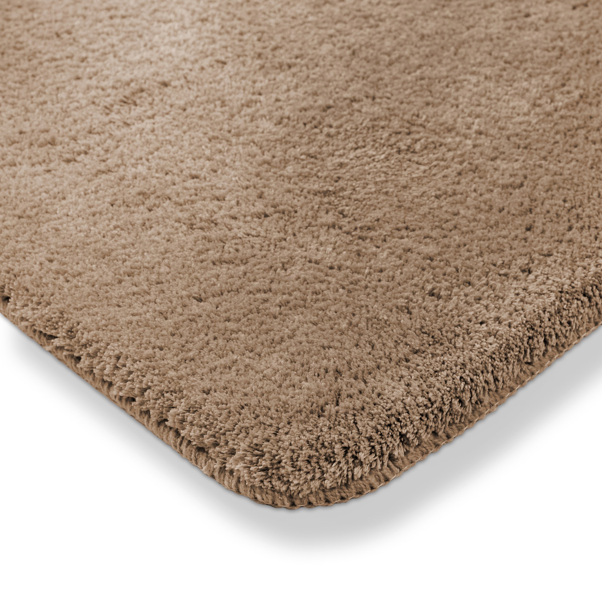my home Badematte »Neele«, rutschhemmend beschichtet, schnell trocknend, Badteppich, getuftet, modern, Uni, antirutsch, flauschig, hochflor