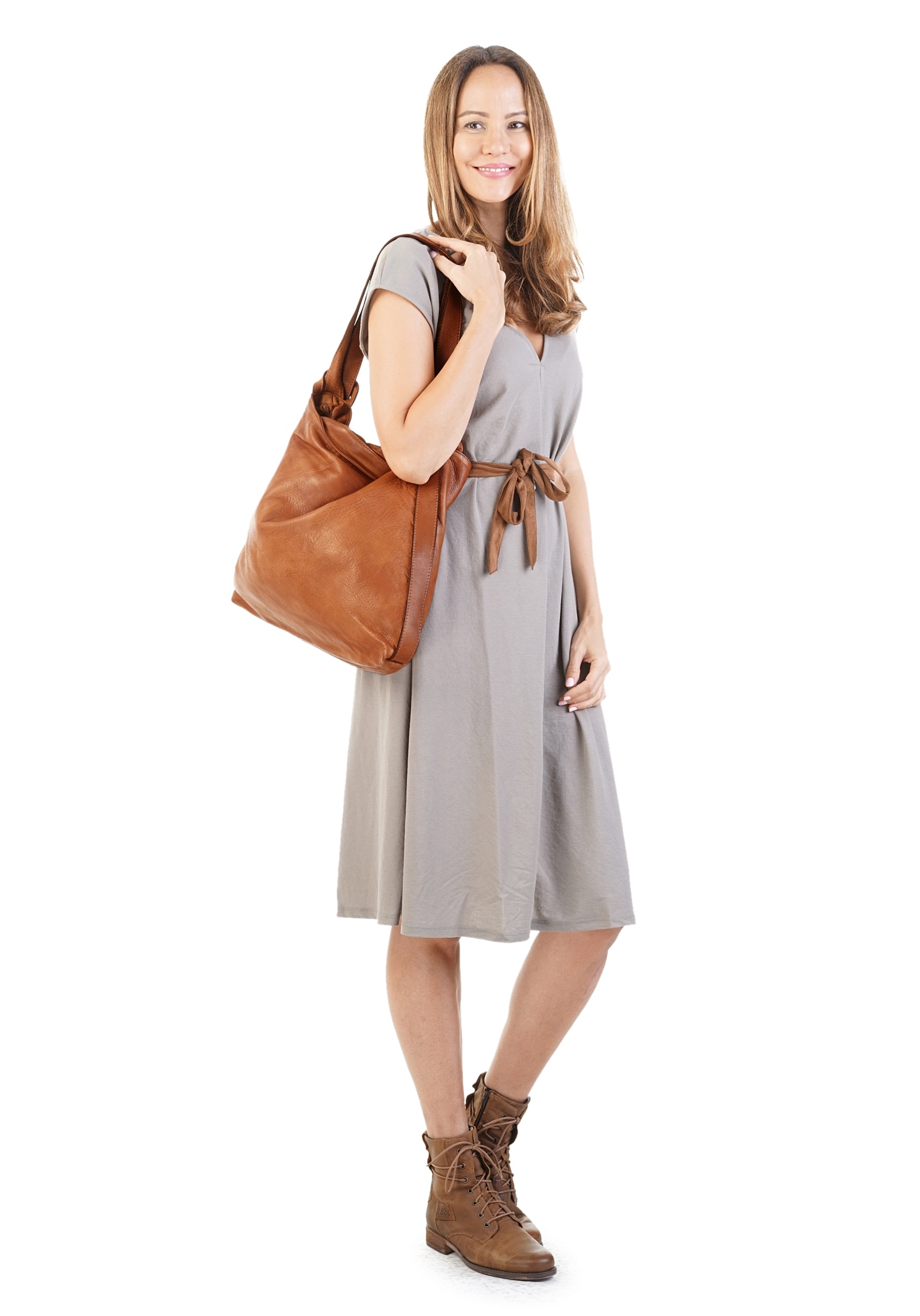 forty° Shopper, echt Leder, Made in Italy