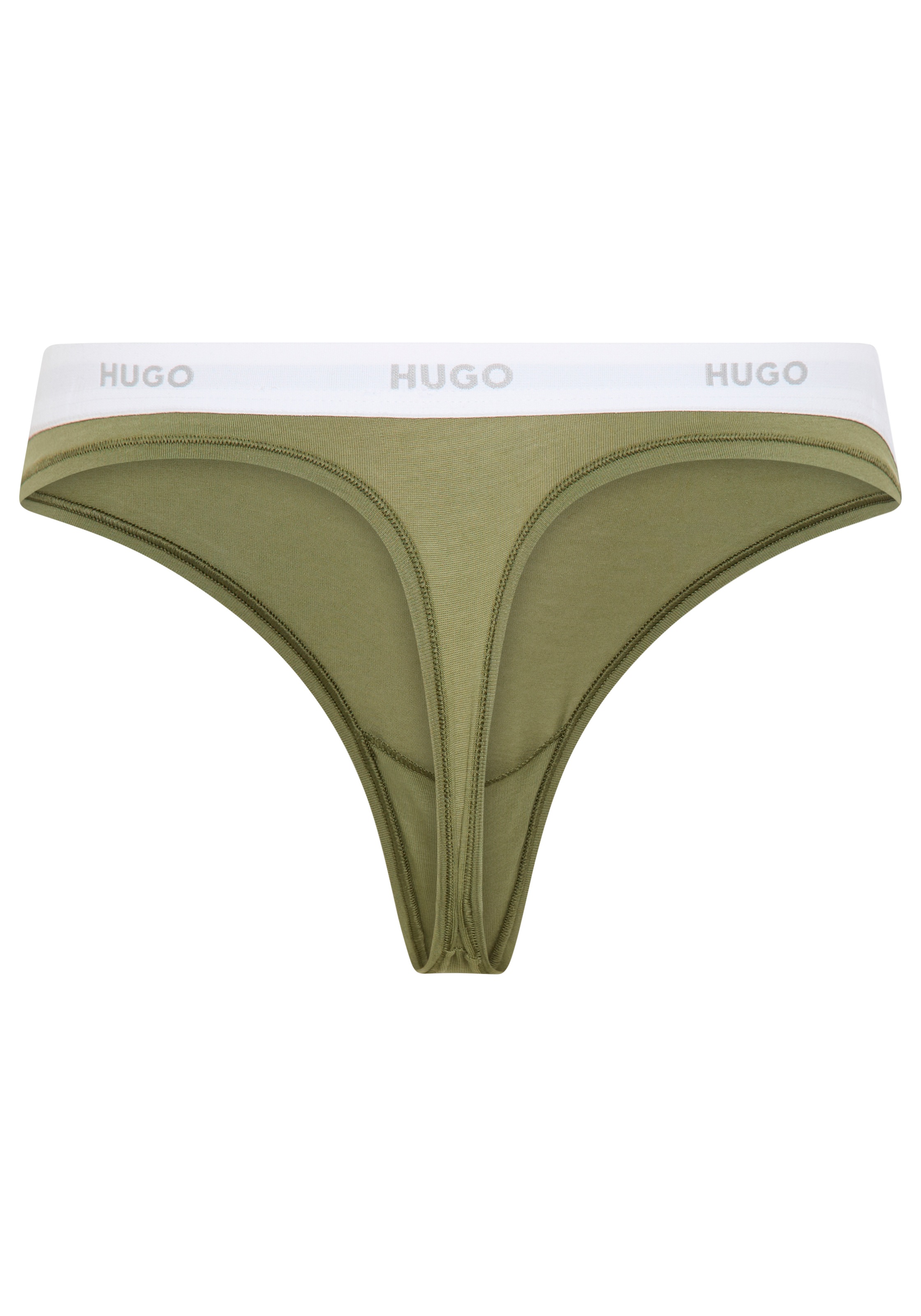 HUGO Underwear String »ID« aus Stretch-Baumwolle mit Logos am Bund