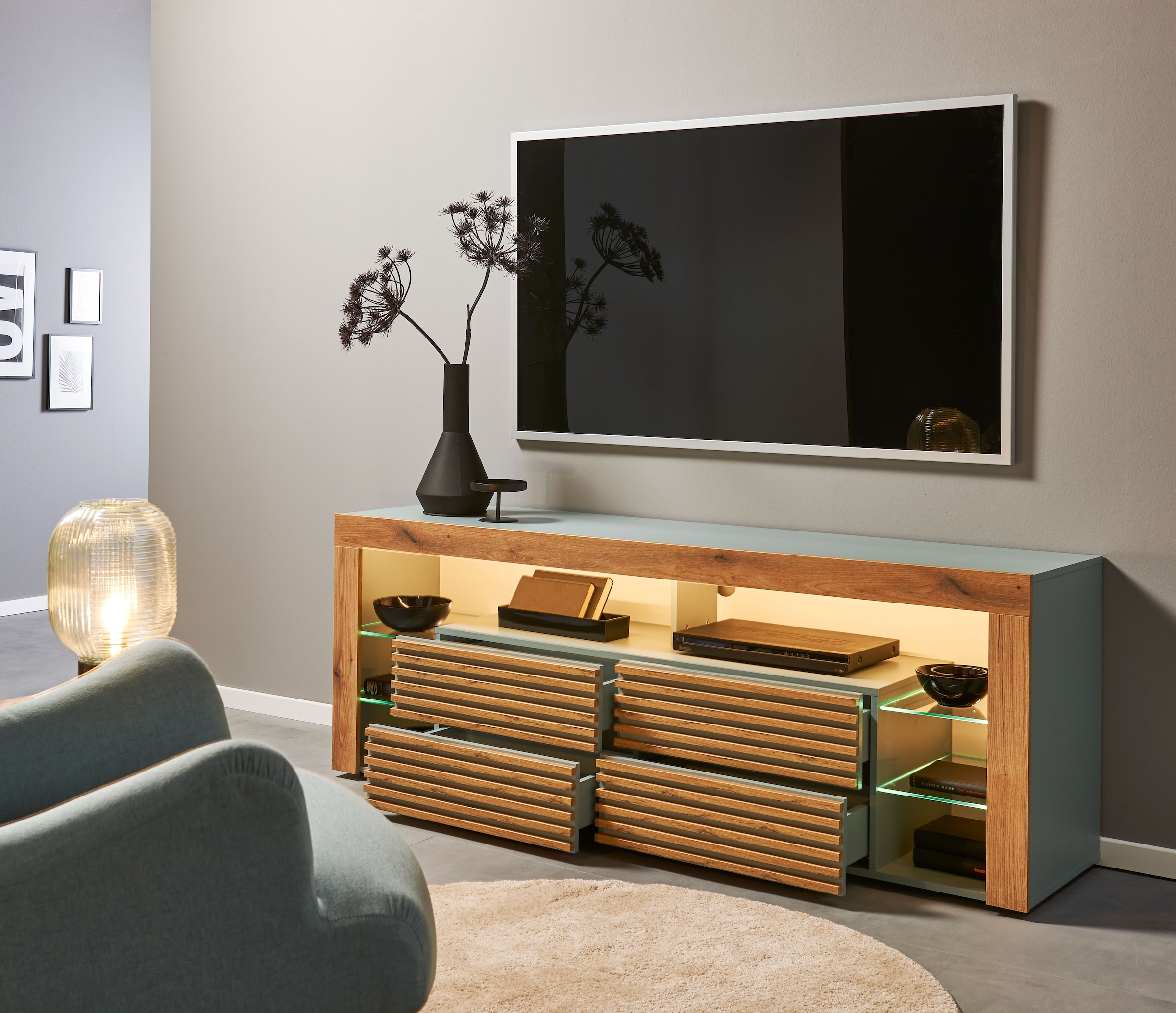 Stolkom TV-Schrank »Goal TV Lowboard, B/H/T 179x67x 44 cm« 1 Stk. tlg. %RESET$
