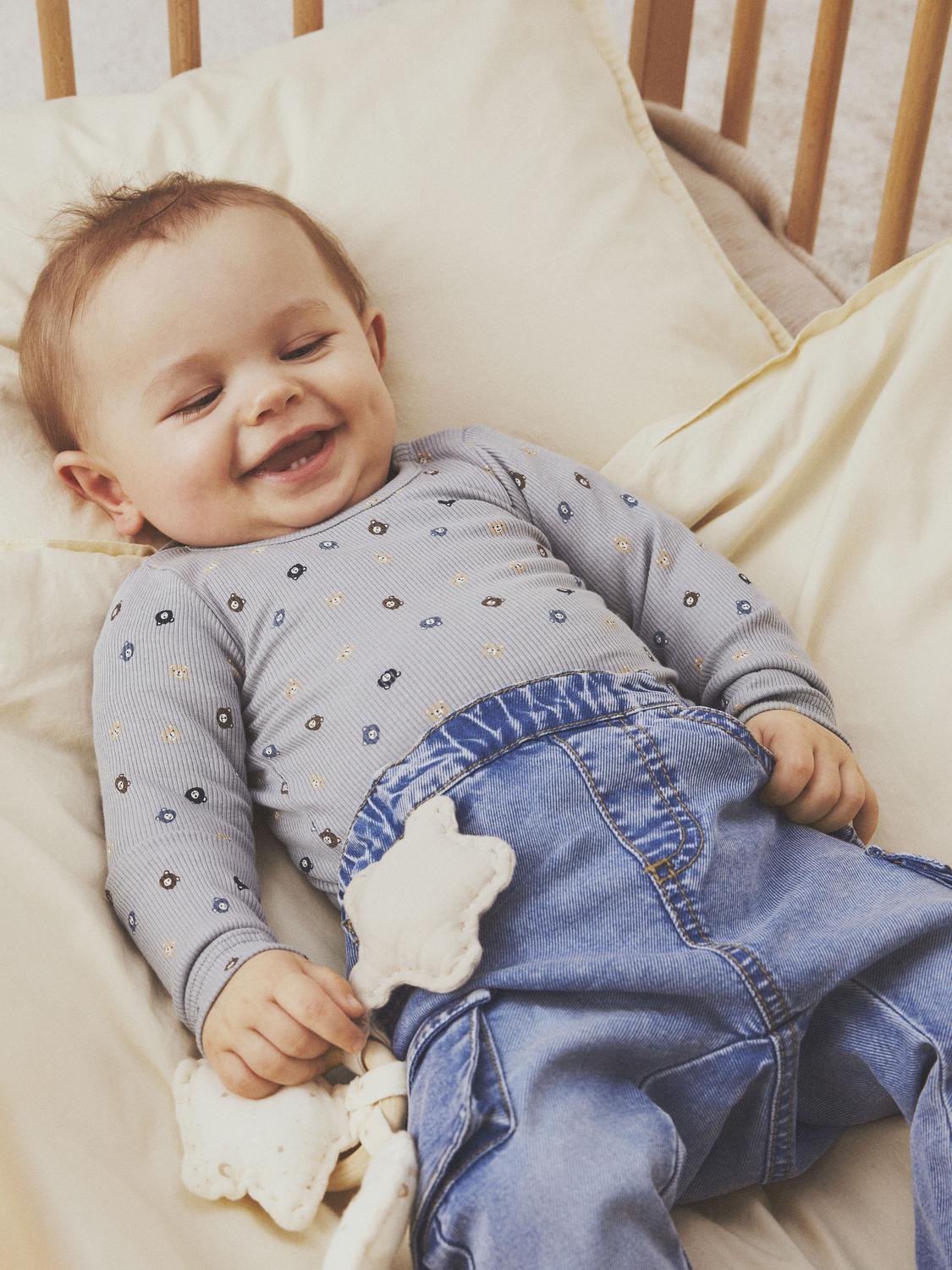 Name It Loose-fit-Jeans »NBMBEN BAGGY CARGO JEANS 2727-YB NOOS« in blau, Größe 62