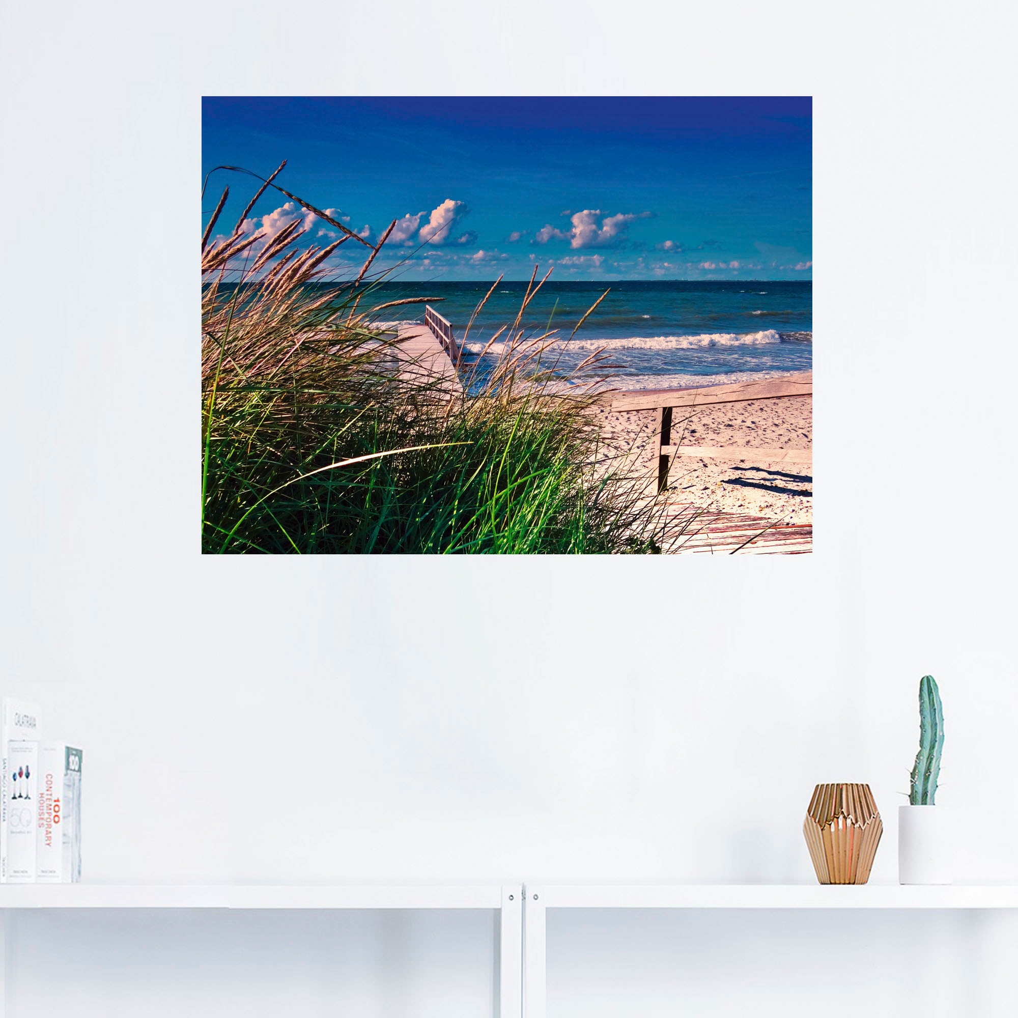 Artland Wandbild »Ostsee Impression Heiligenhafen«, Strand, (1 St.), als Alubild, Outdoorbild, Leinwandbild, Wandaufkleber, versch. Größen