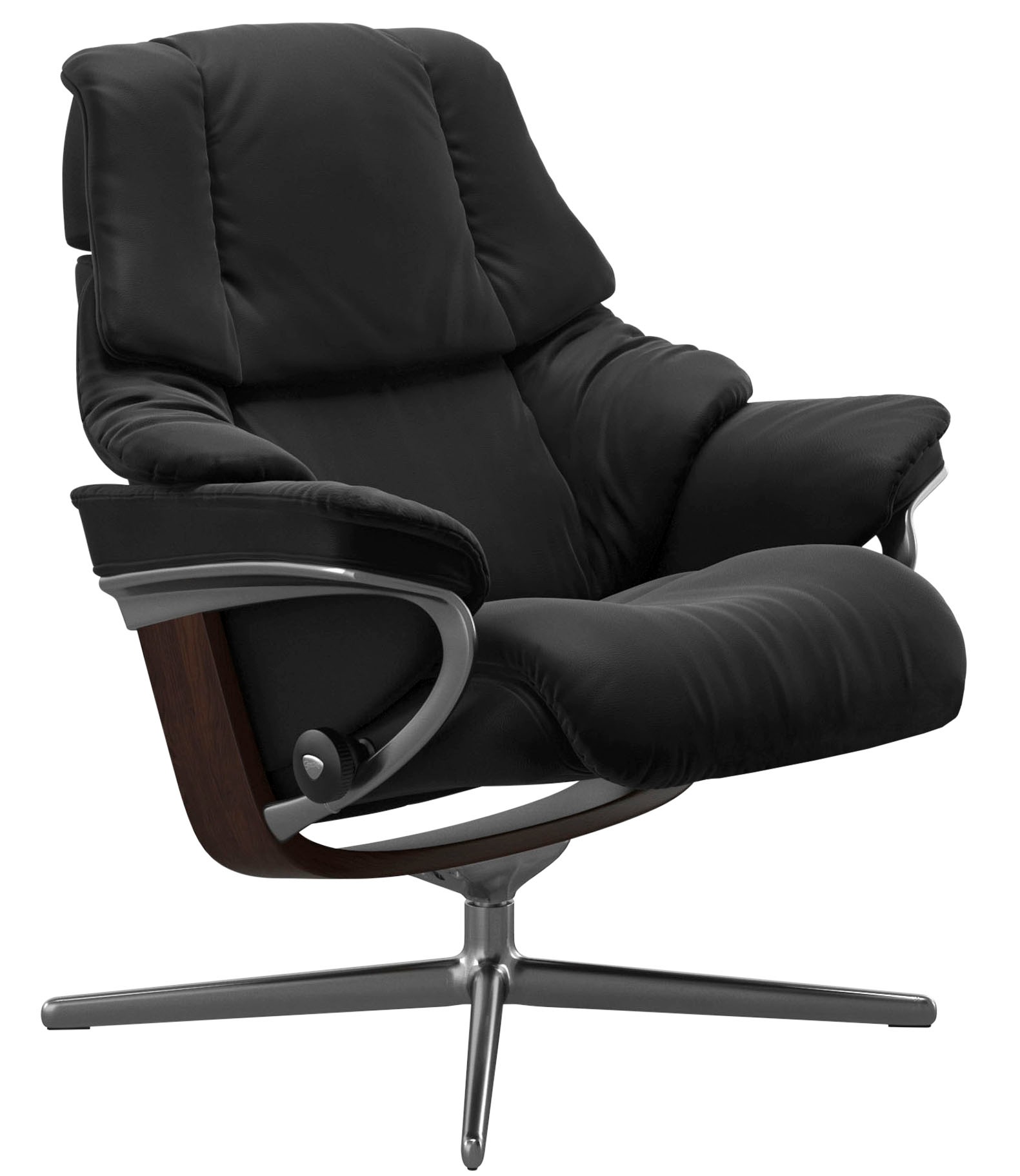 Stressless® Relaxsessel »Reno«, mit Cross Base, Größe S, M & L, Holzakzent Braun