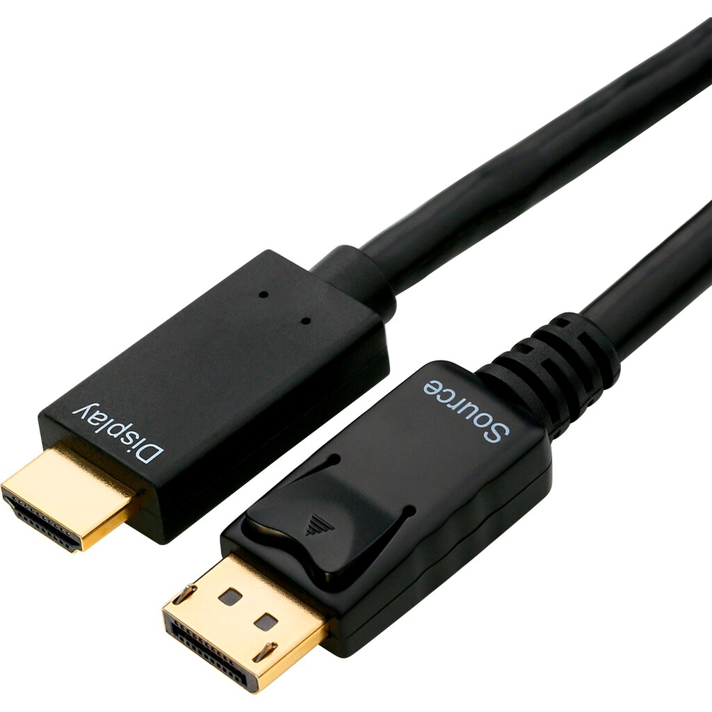 CSL HDMI-Kabel »mehrfach geschirmt HDMI-Kabel, DisplayPort«, DisplayPort-HDMI, 500 cm