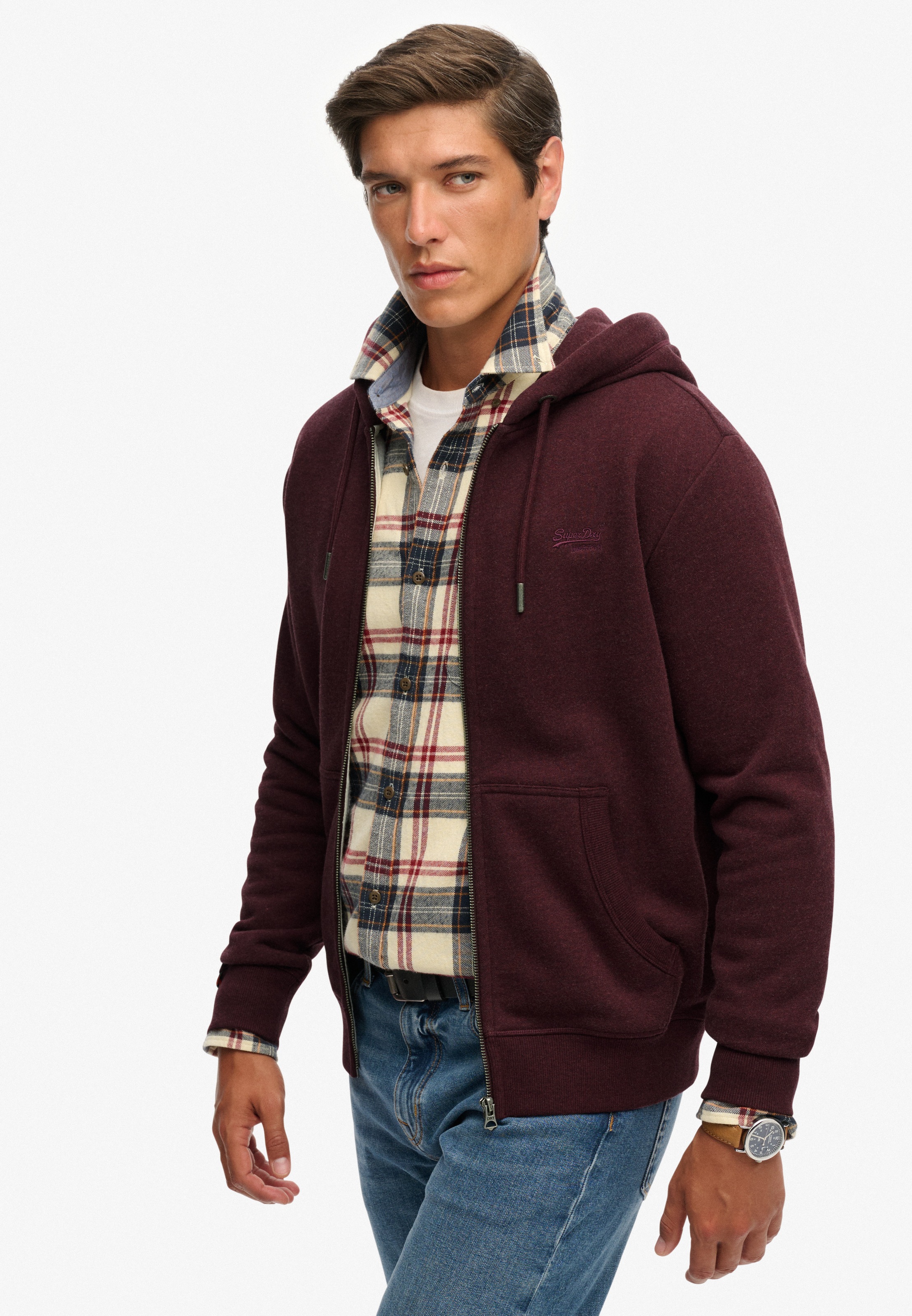 Superdry Kapuzensweatjacke »ESSENTIAL LOGO ZIP HOODIE HB«