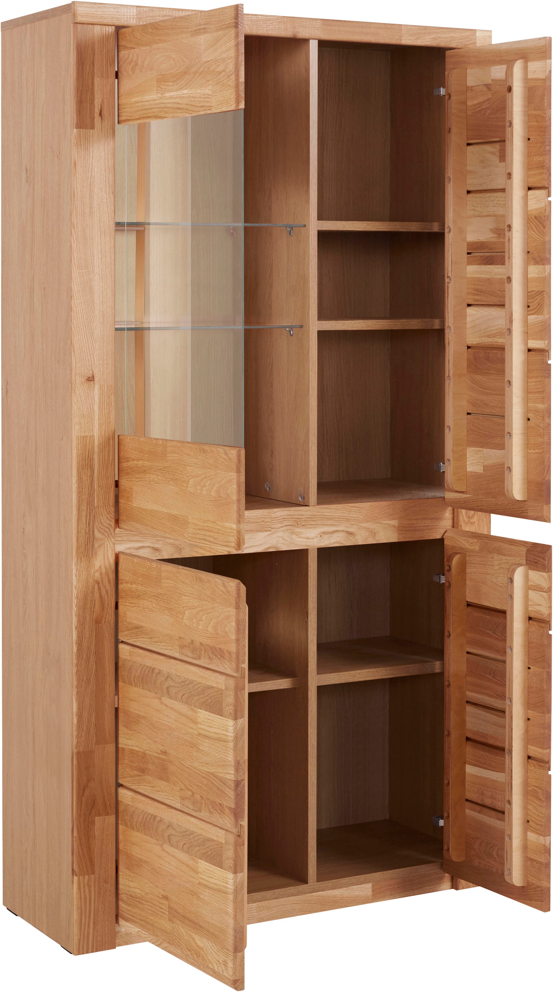 Home affaire Vitrine »Burani«, grifflose Optik